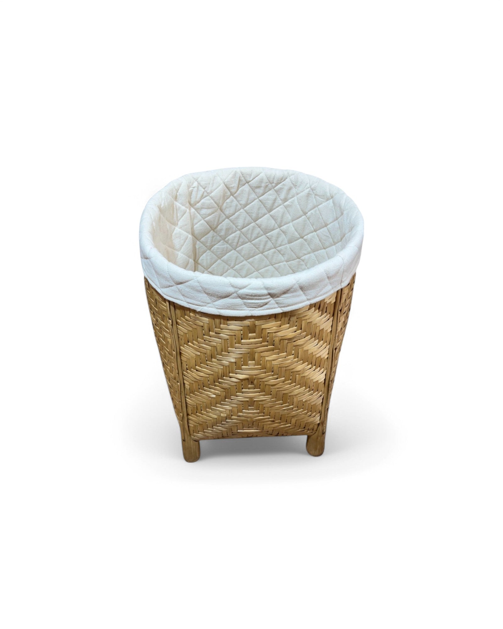 Bamboo Weaved Natural Laundry Basket (Tall)