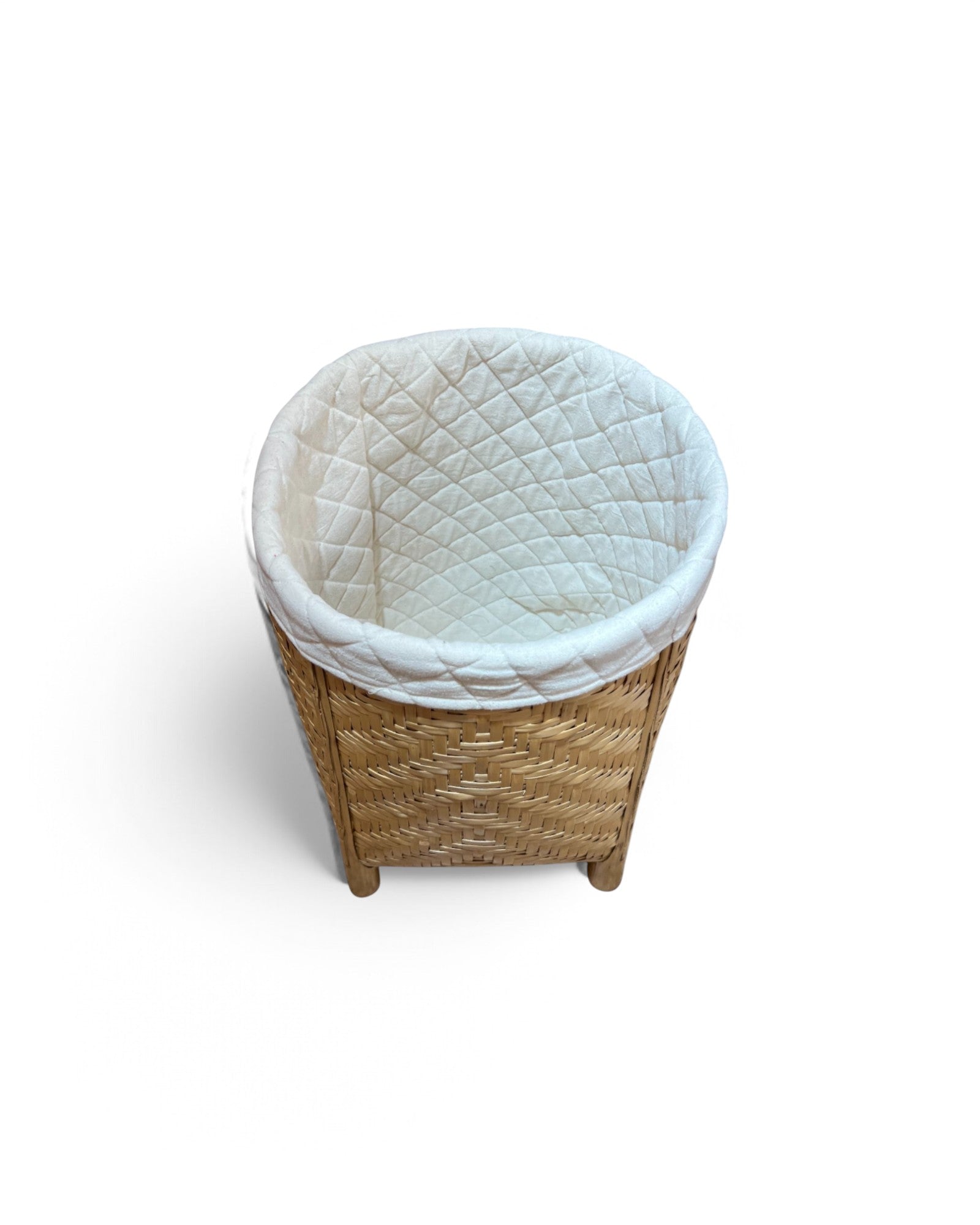 Bamboo Weaved Natural Laundry Basket (Tall)