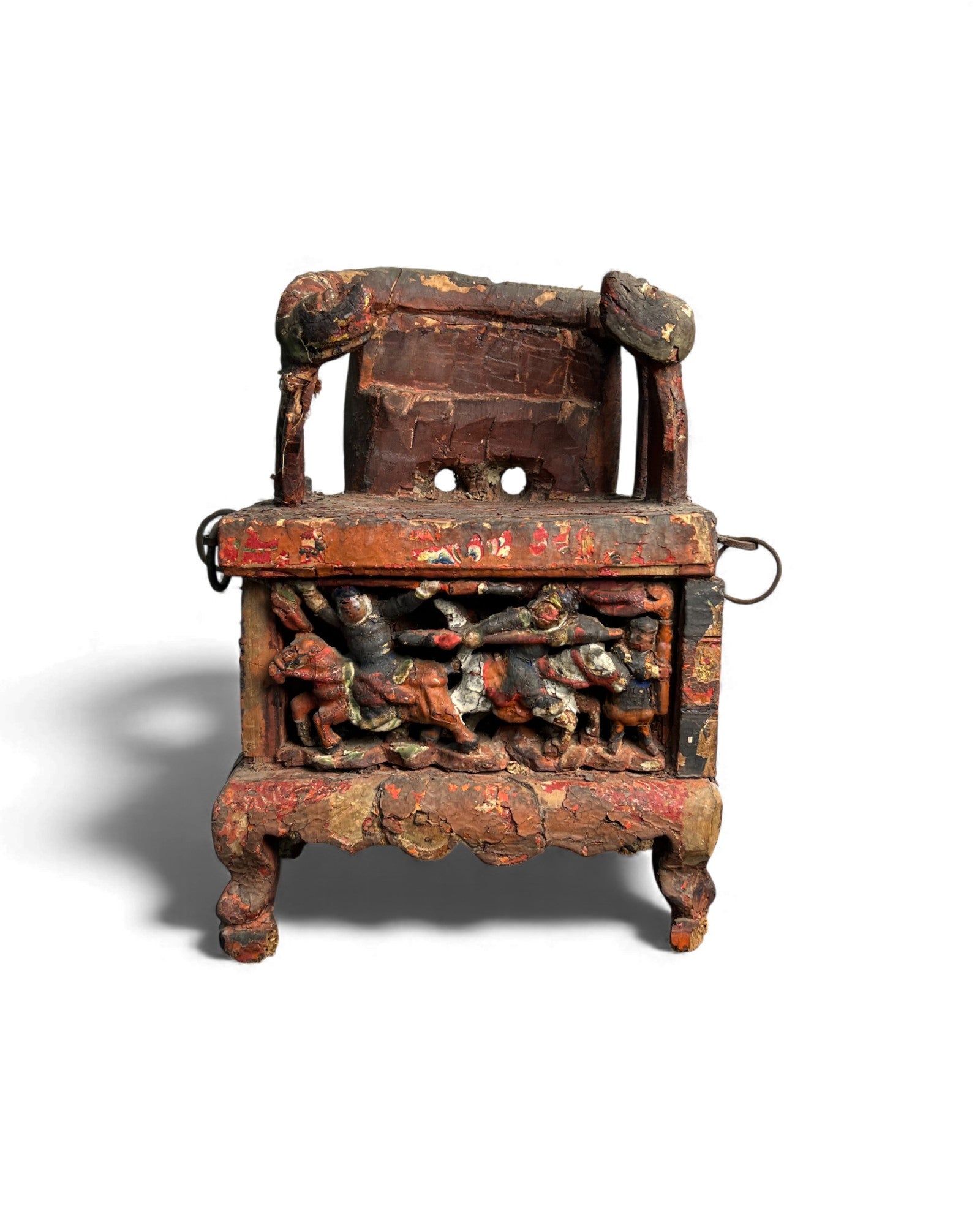 Carved Chinese Household Altar with Figural Relief - Surround Living - 3