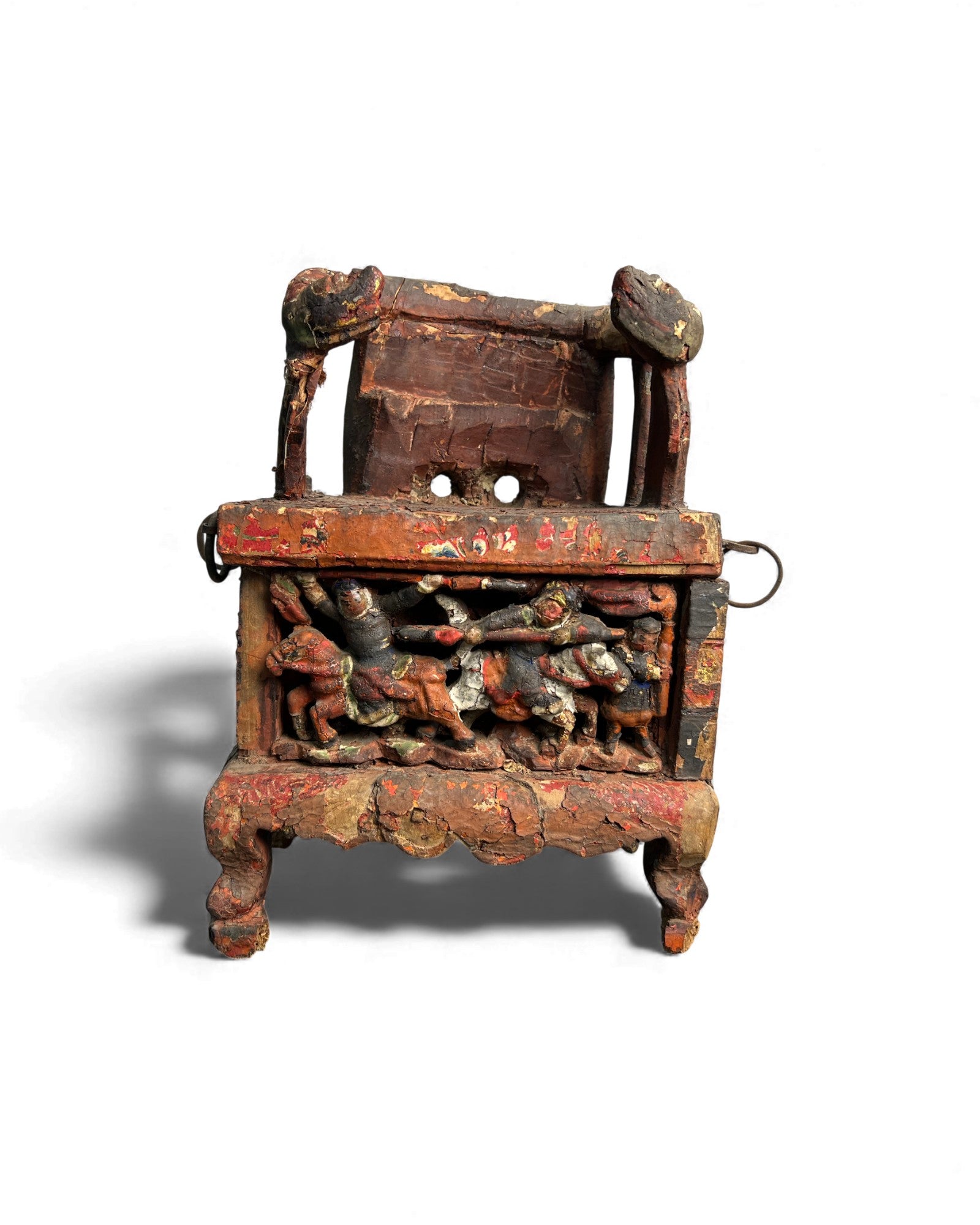 Carved Chinese Household Altar with Figural Relief - Surround Living - 9