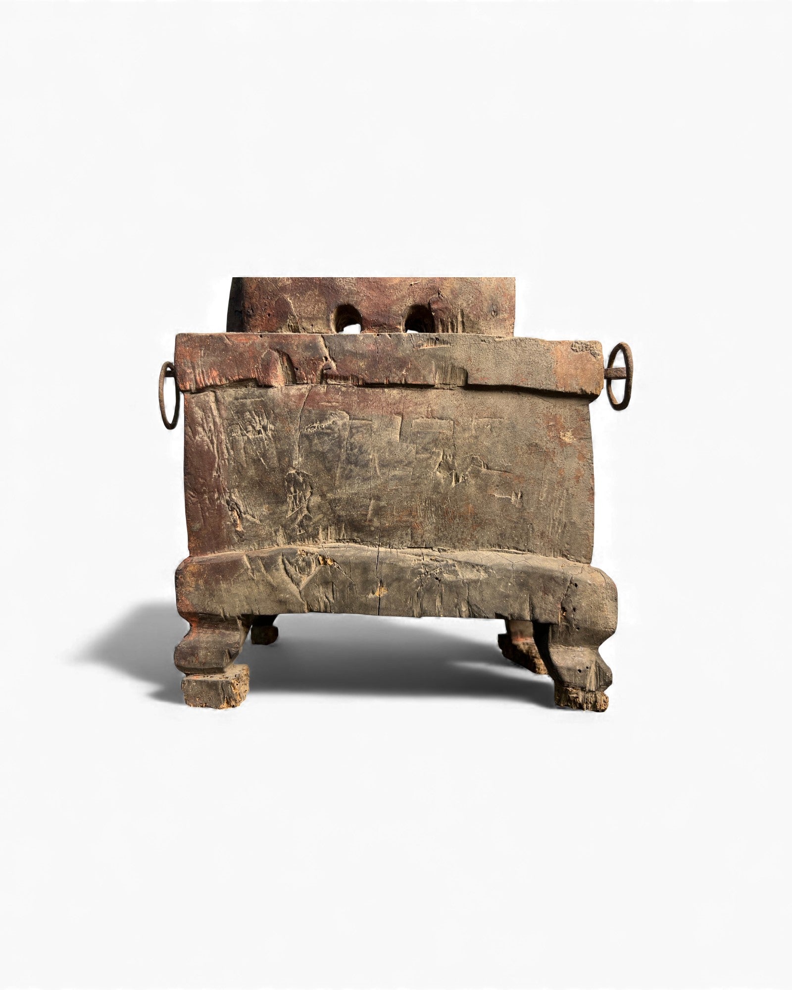 Carved Chinese Household Altar with Figural Relief - Surround Living - 5