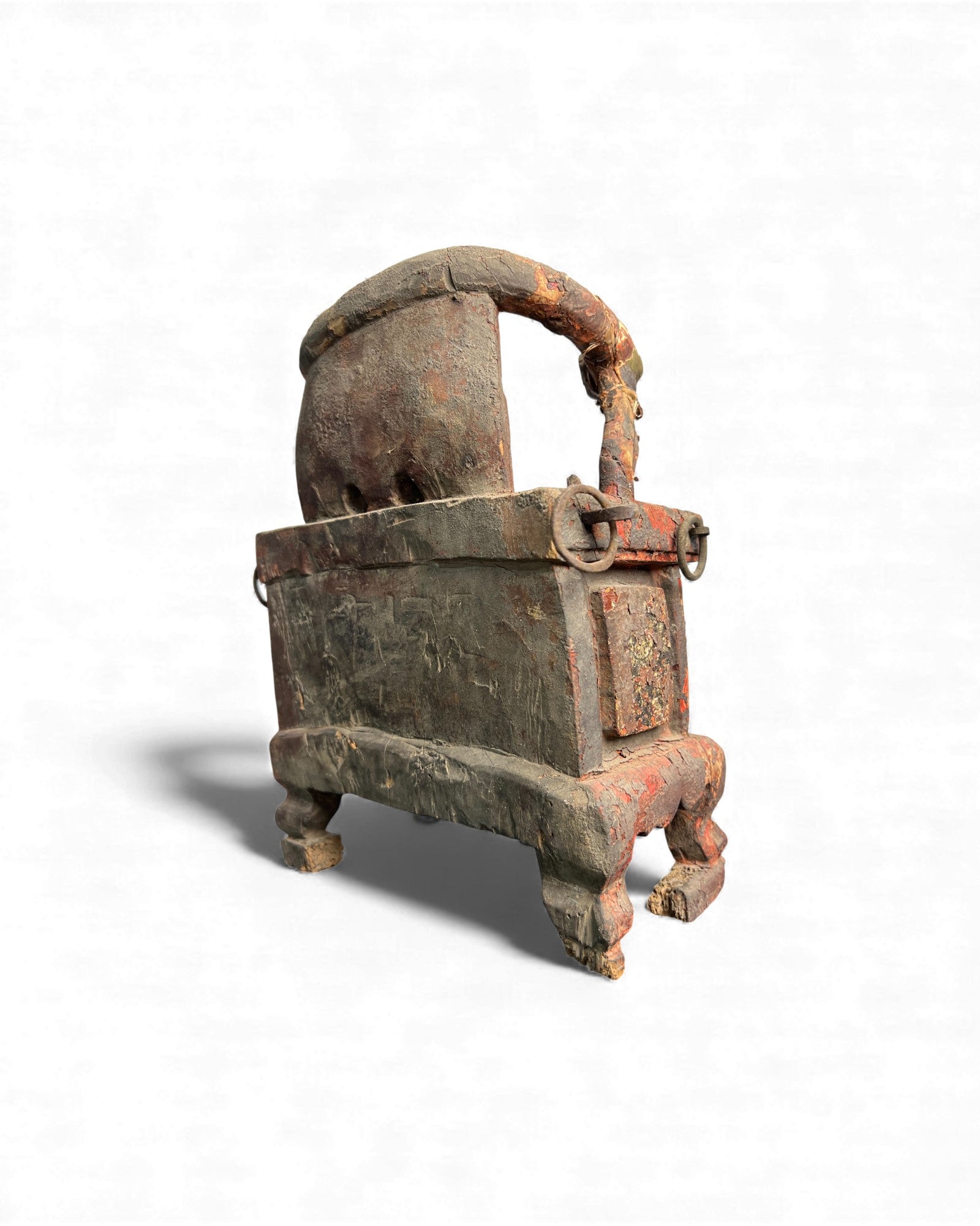 Carved Chinese Household Altar with Figural Relief - Surround Living - 11