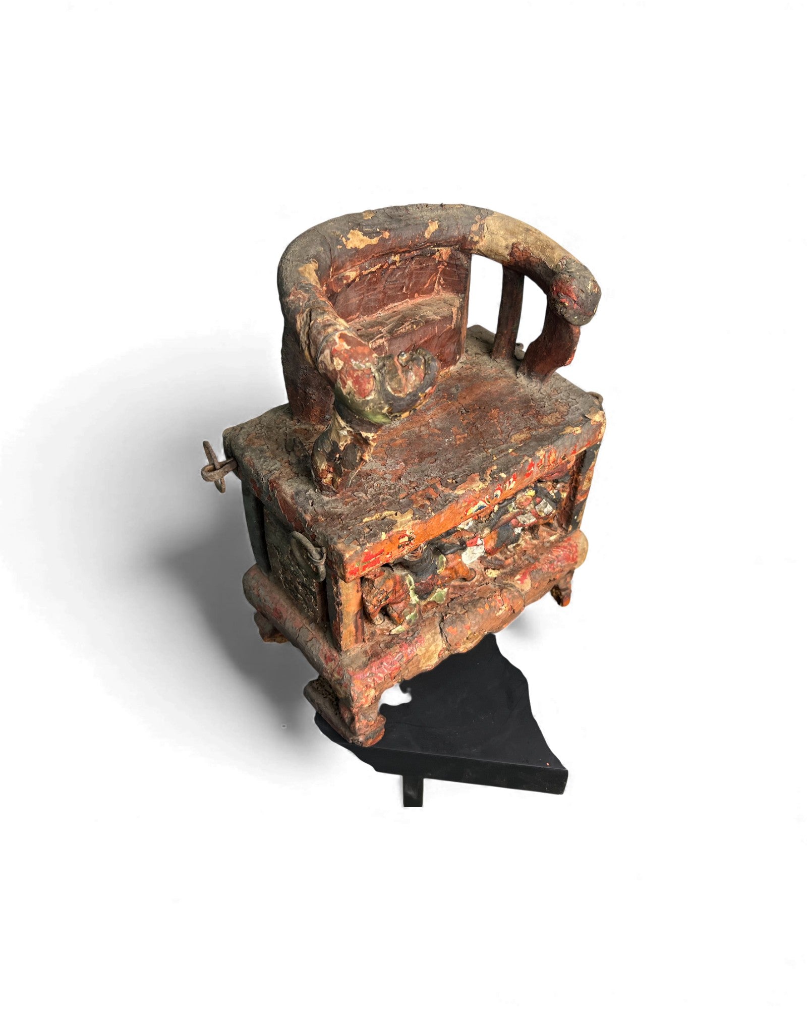 Carved Chinese Household Altar with Figural Relief - Surround Living - 6