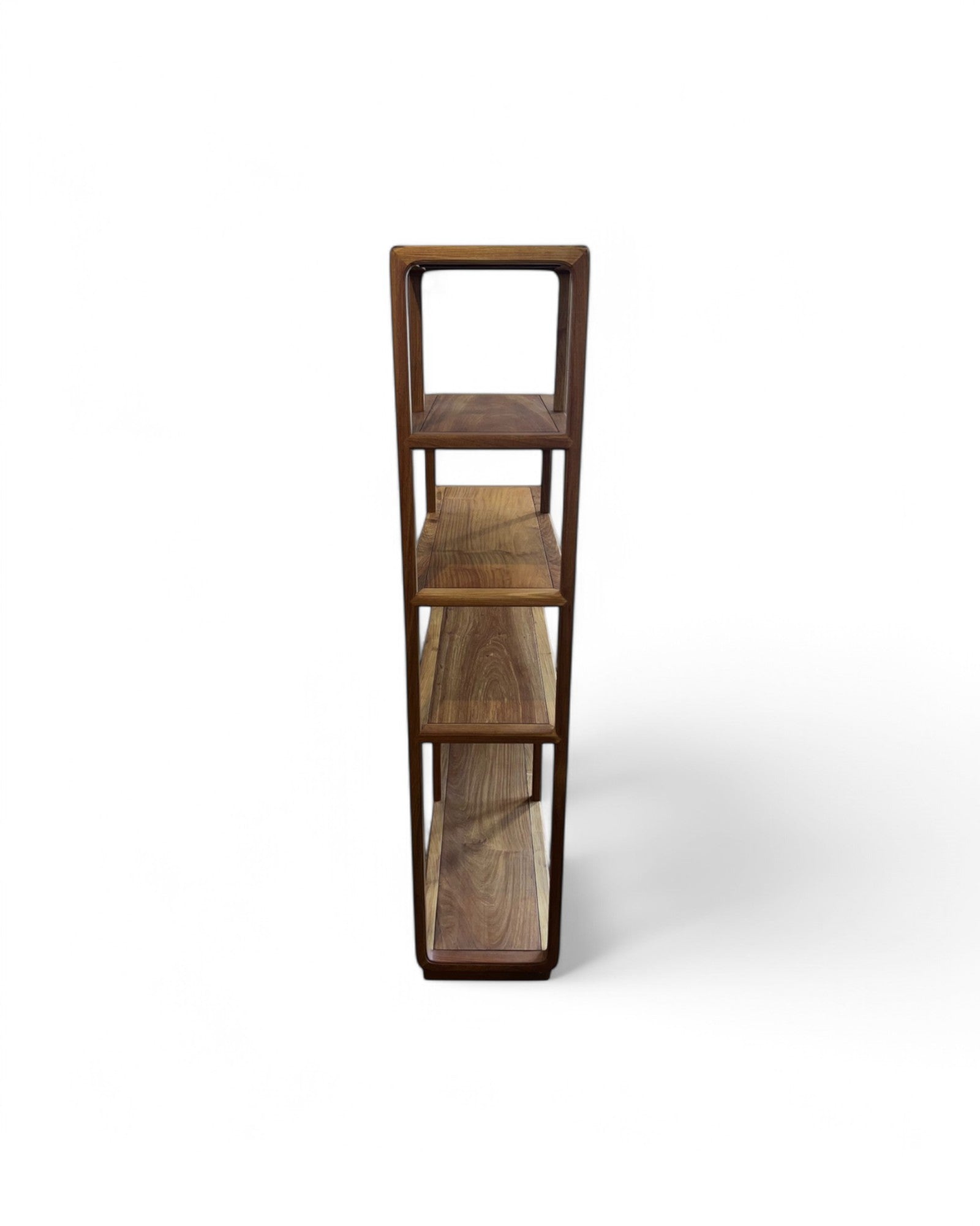 Ascending Stair Teak Shelf Unit
