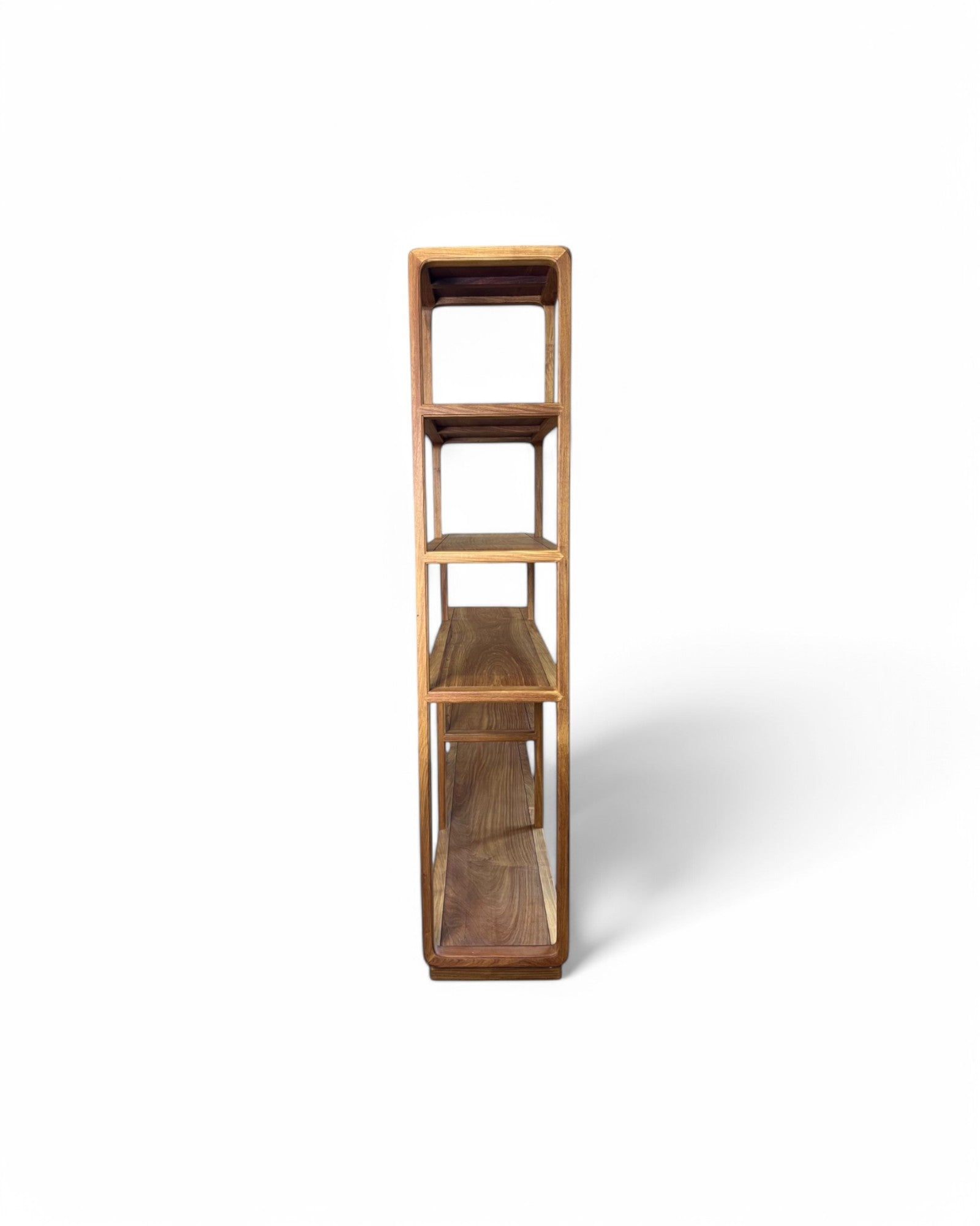 Ascending Stair Teak Shelf Unit