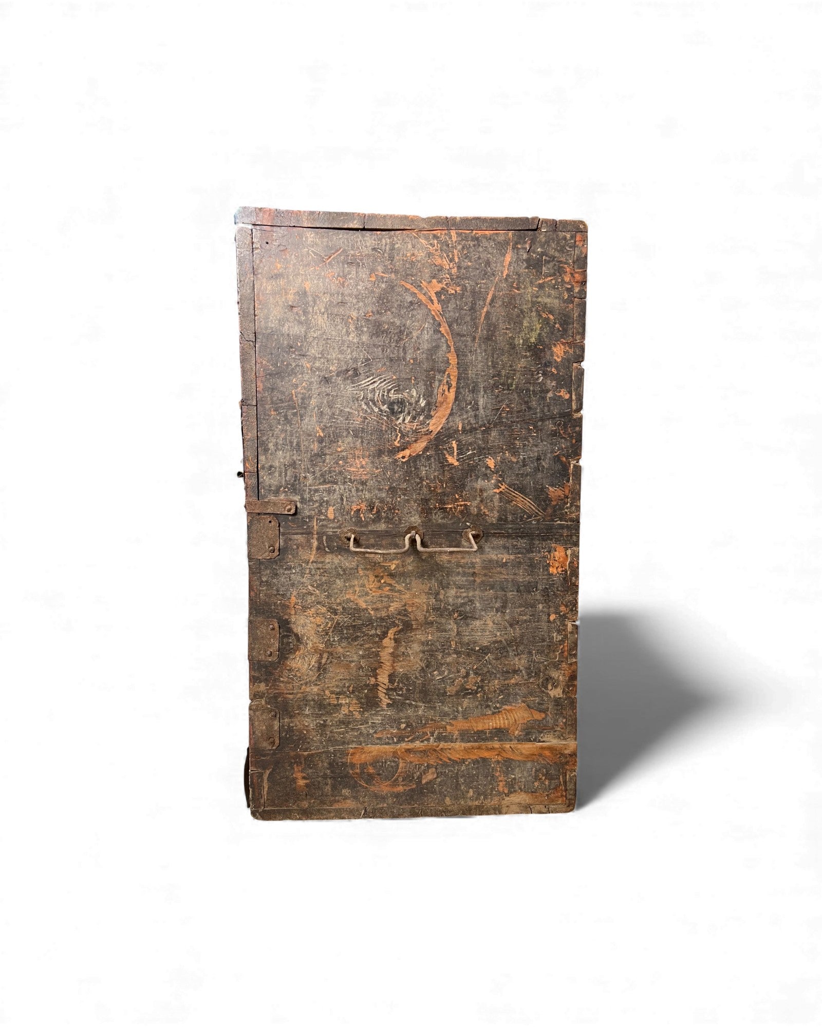 Antique North Korean Banjadi Chest with Iron Paper - Cut Motifs - Surround Living - 22