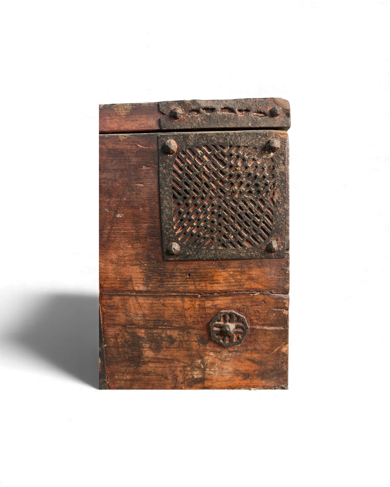 Antique North Korean Banjadi Chest with Iron Paper - Cut Motifs - Surround Living - 31