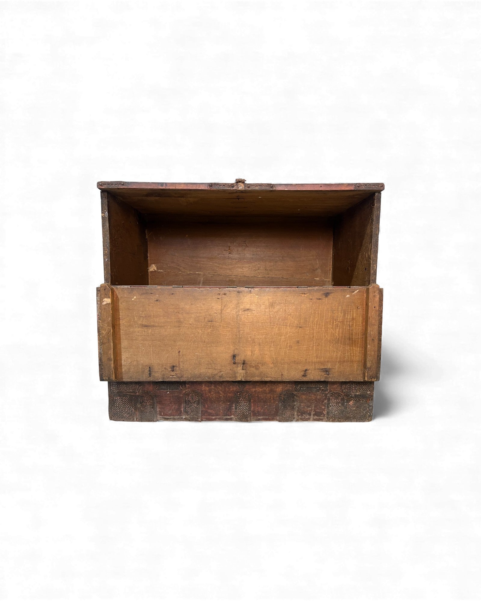 Antique North Korean Banjadi Chest with Iron Paper - Cut Motifs - Surround Living - 11