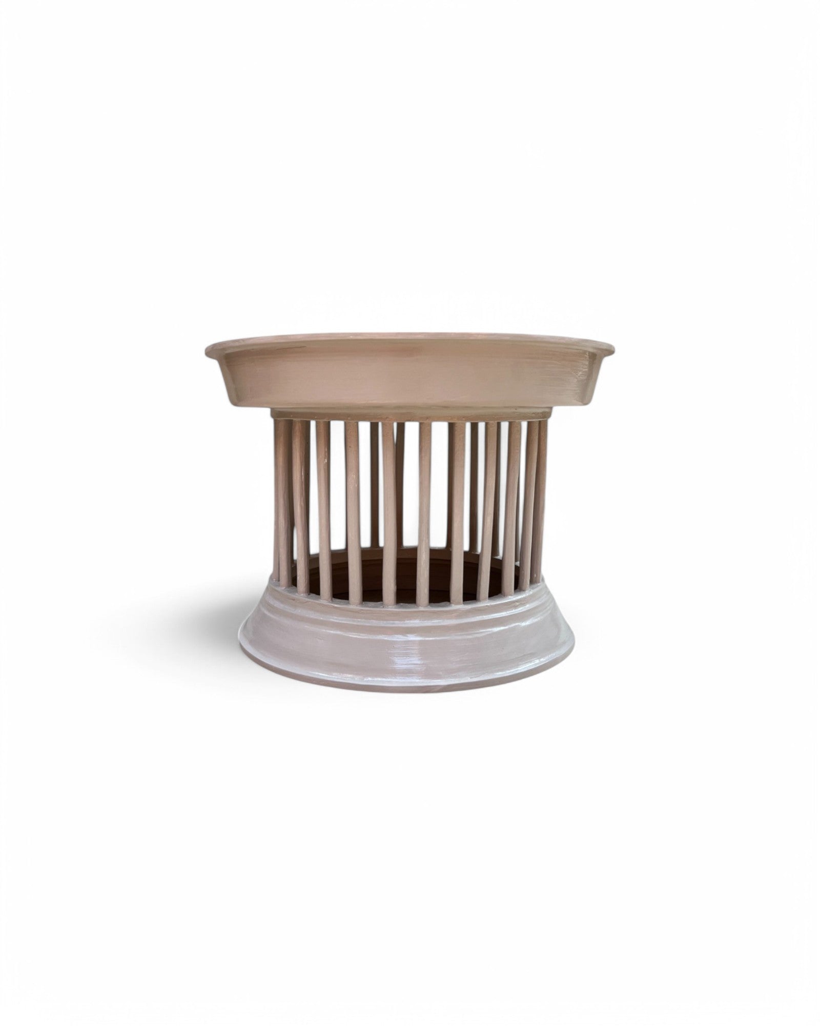 Off White Thai Tall Fruit Stand