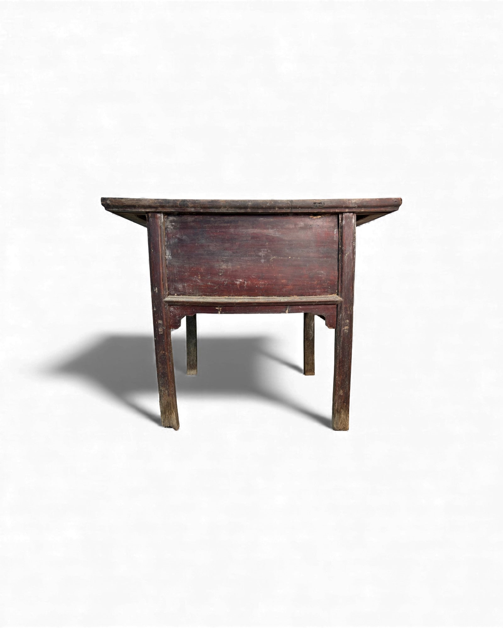 Chinese Black - Lacquer Coffer with Later Red and White Paintwork - Surround Living - 24