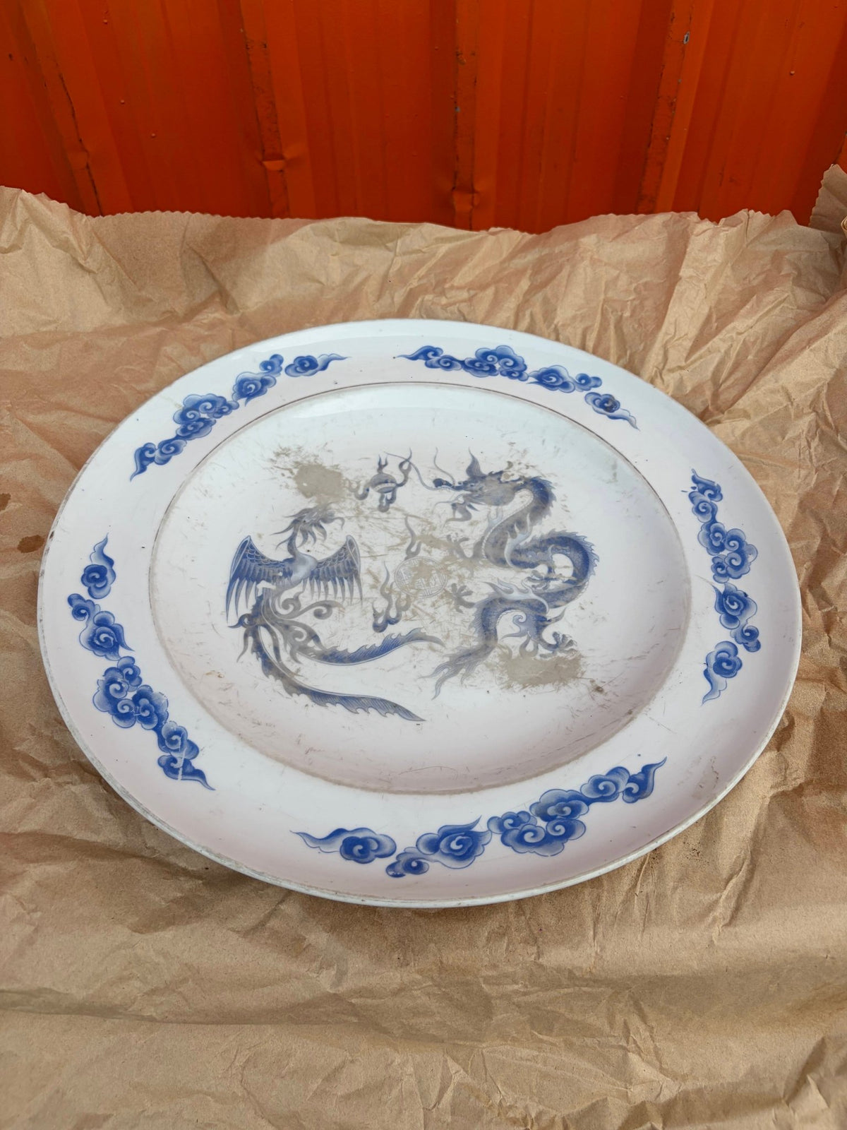 Large Antique Porcelain Charger - Surround Living - 3