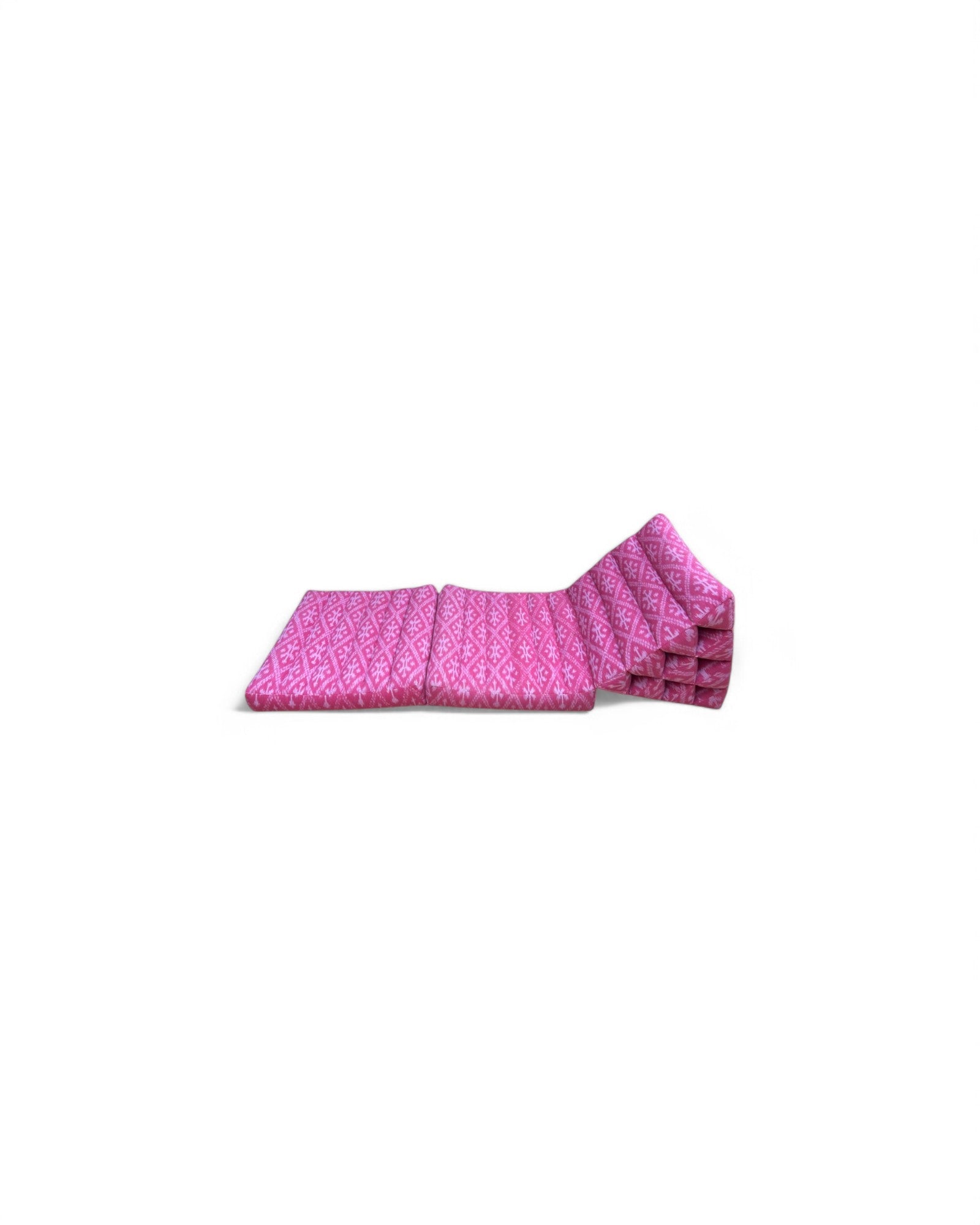 Pink Mutmee Thai Weave Pattern Triangle Cushion (2 Seater)