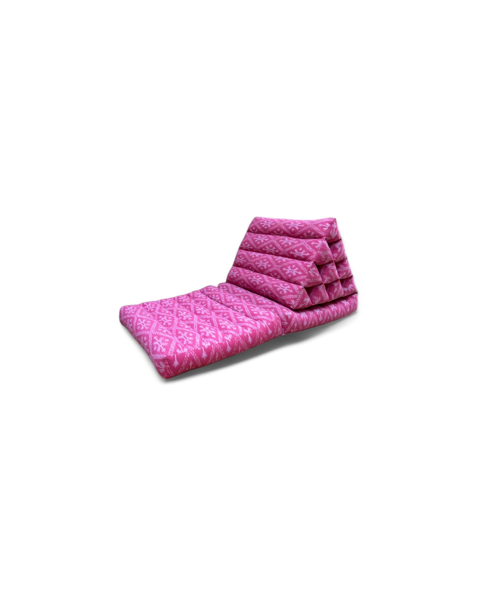 Pink Mutmee Thai Weave Pattern Triangle Cushion (2 Seater)