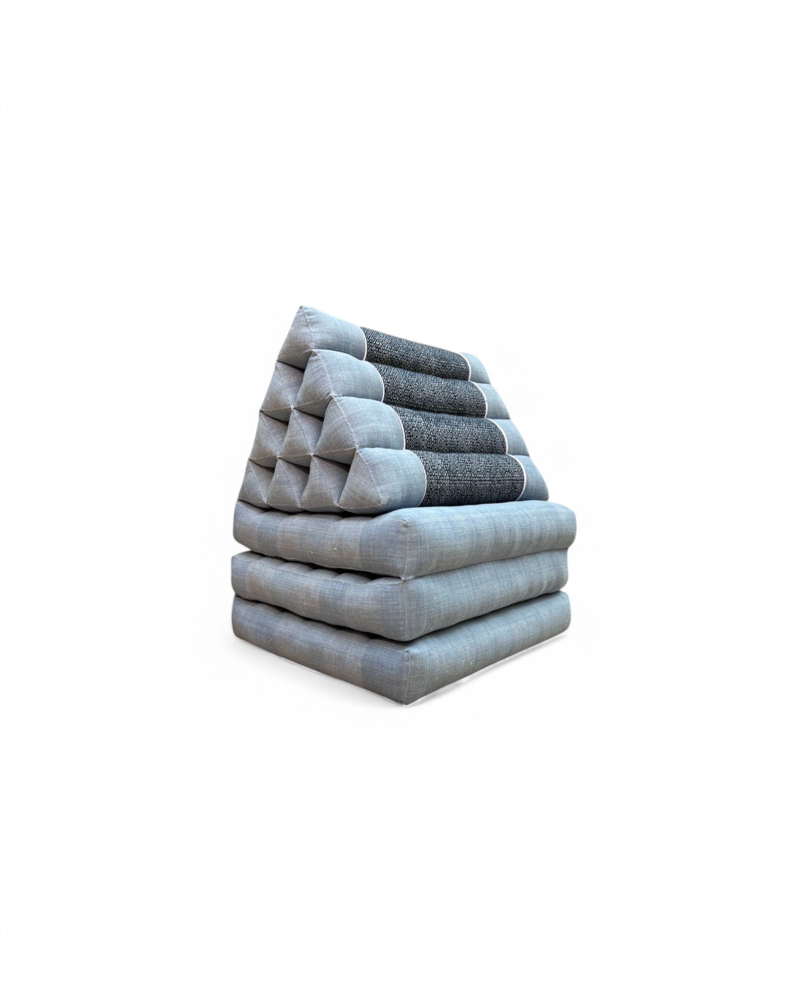 Indigo Wax Print Triangle Cushion (3 Seater)