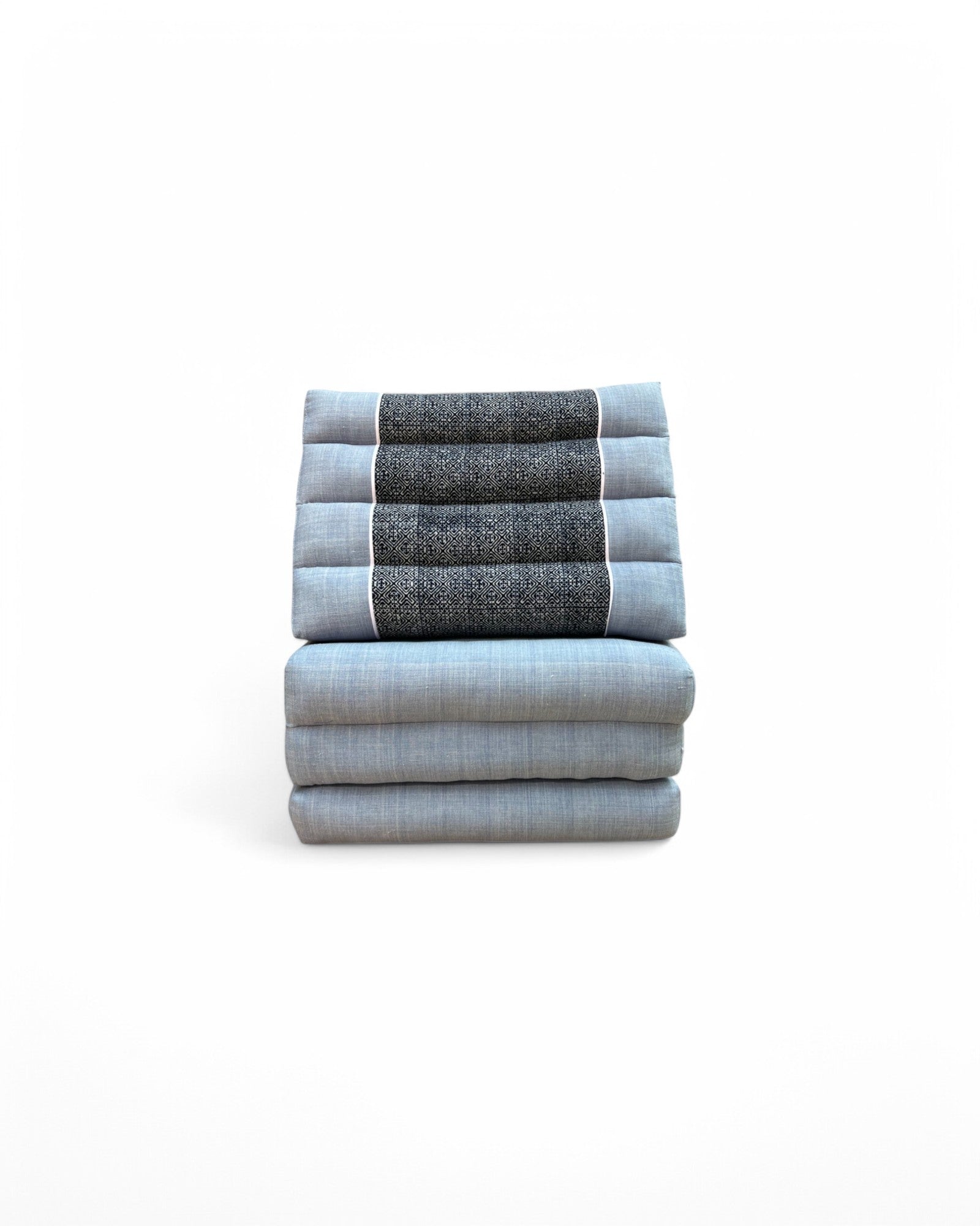 Indigo Wax Print Triangle Cushion (3 Seater)