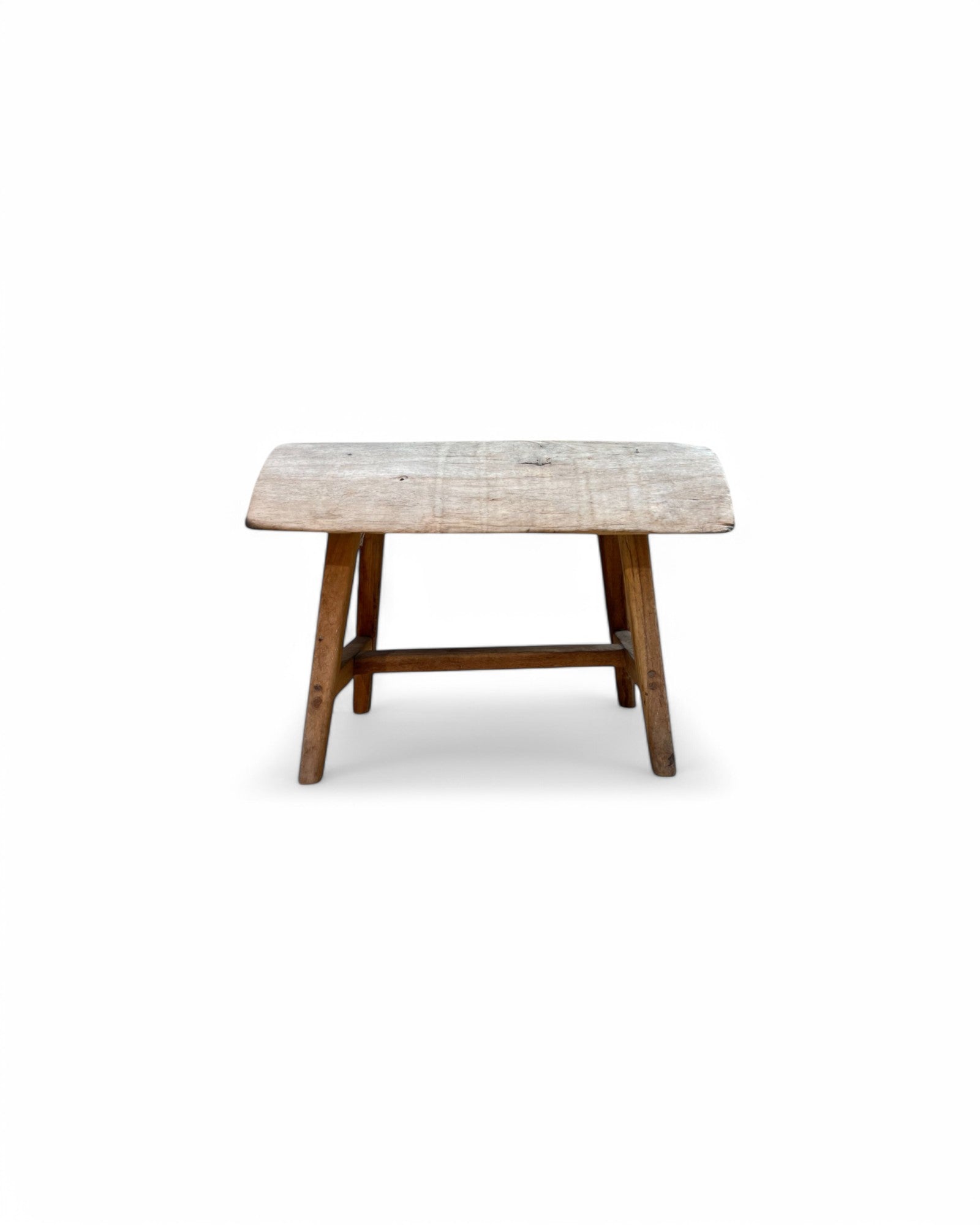 Reverse Tree Bark Low Stool