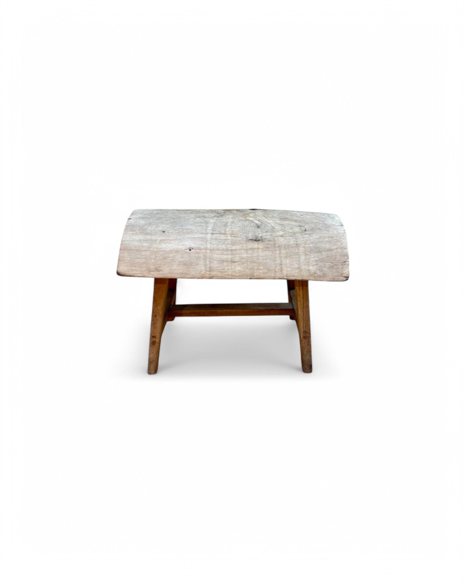 Reverse Tree Bark Low Stool