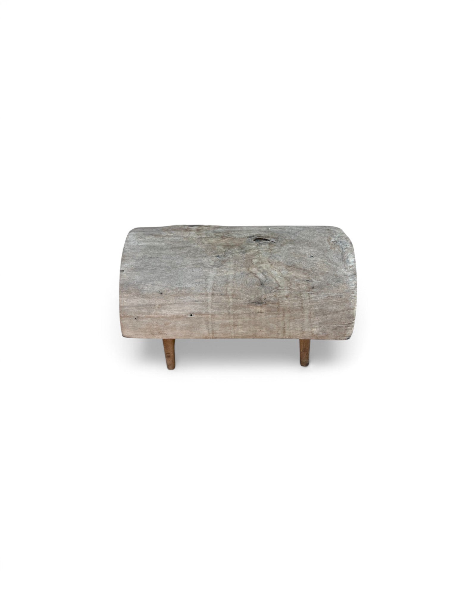 Reverse Tree Bark Low Stool