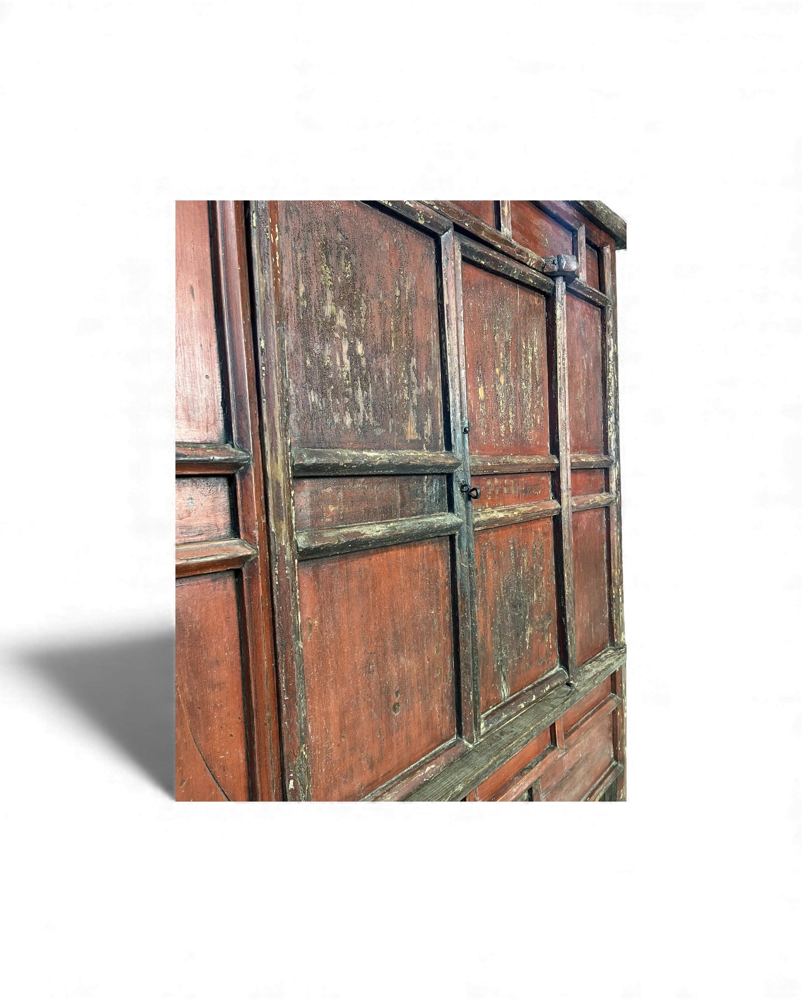 Chinese Red - Lacquer Sutra Cabinet with Double Swing Doors - Surround Living - 8
