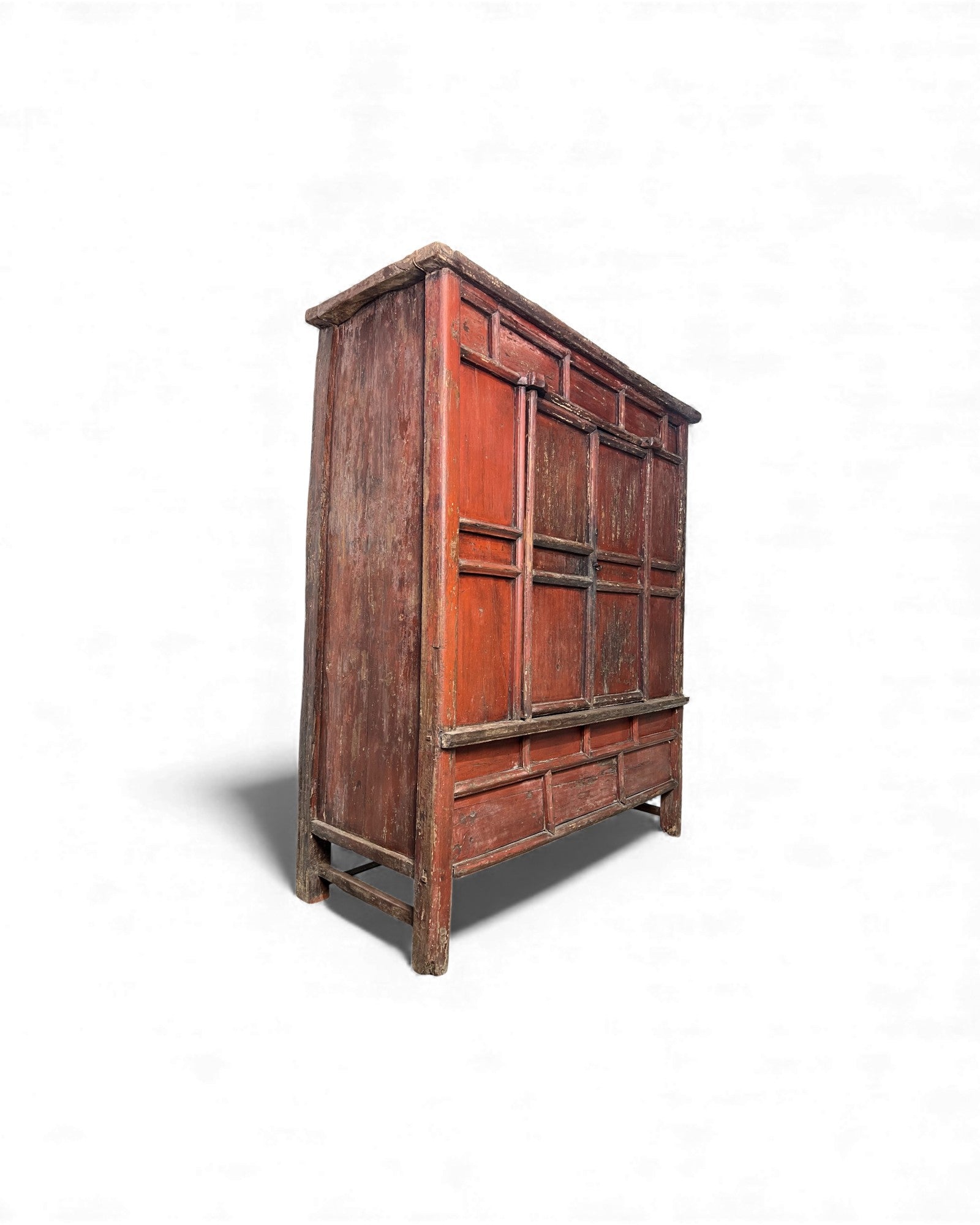 Chinese Red - Lacquer Sutra Cabinet with Double Swing Doors - Surround Living - 12