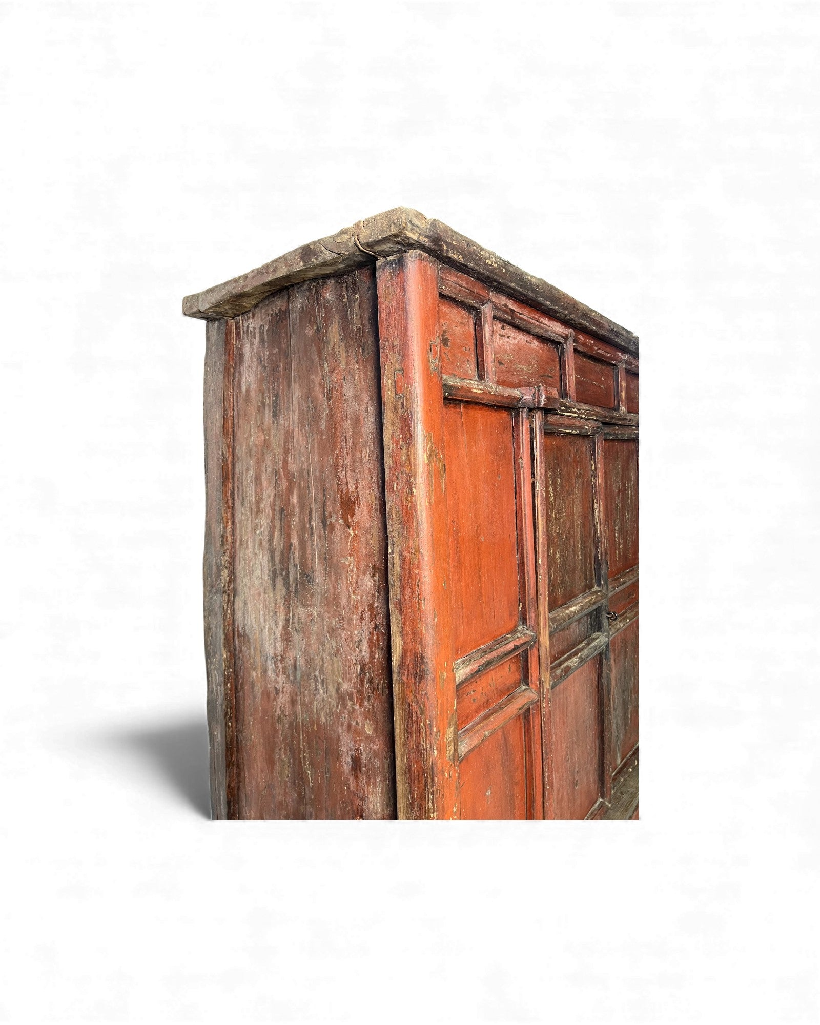 Chinese Red - Lacquer Sutra Cabinet with Double Swing Doors - Surround Living - 13