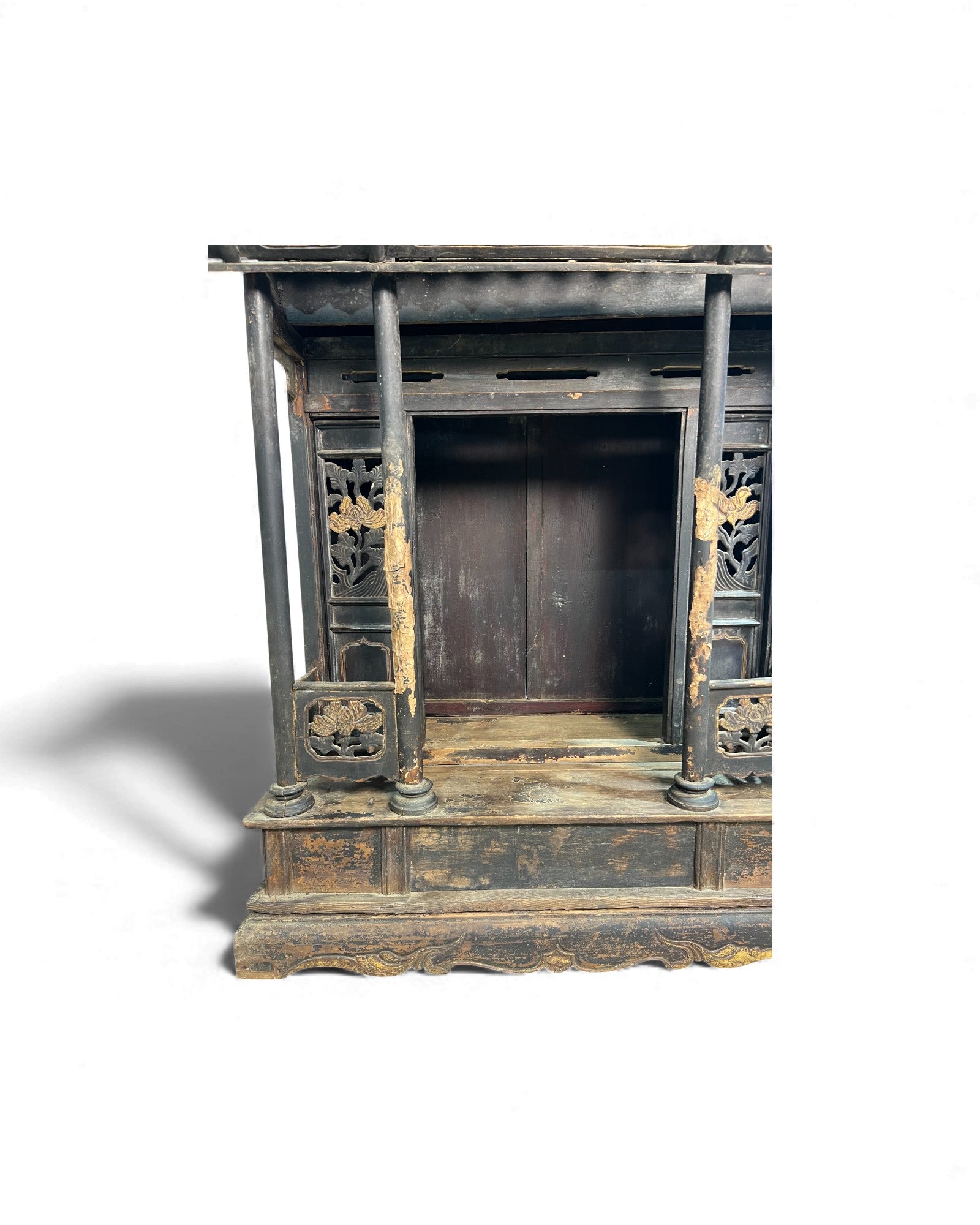 Shanxi Gilt Black - Lacquer Spirit House (Home Altar Shrine) - Surround Living - 5