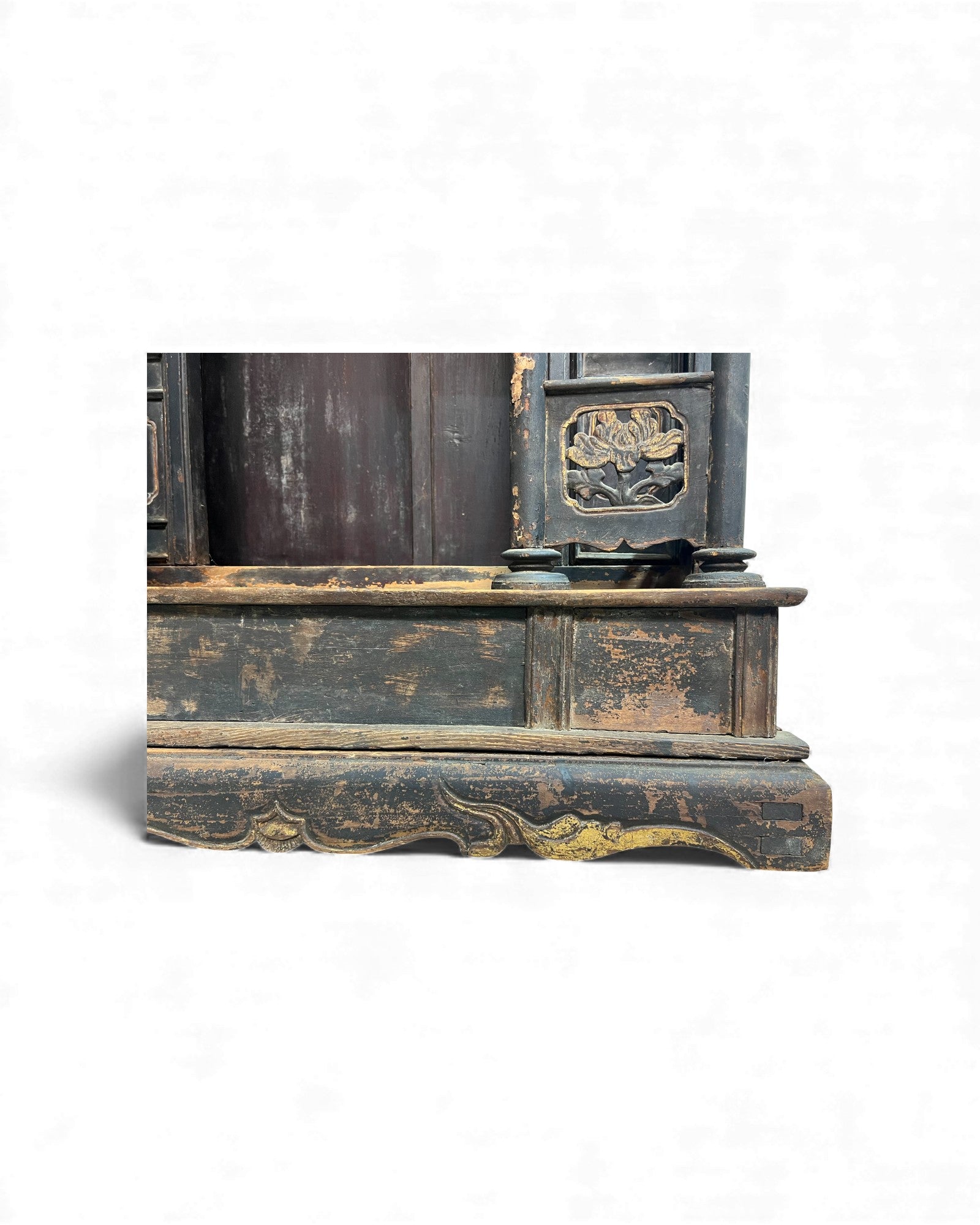 Shanxi Gilt Black - Lacquer Spirit House (Home Altar Shrine) - Surround Living - 15