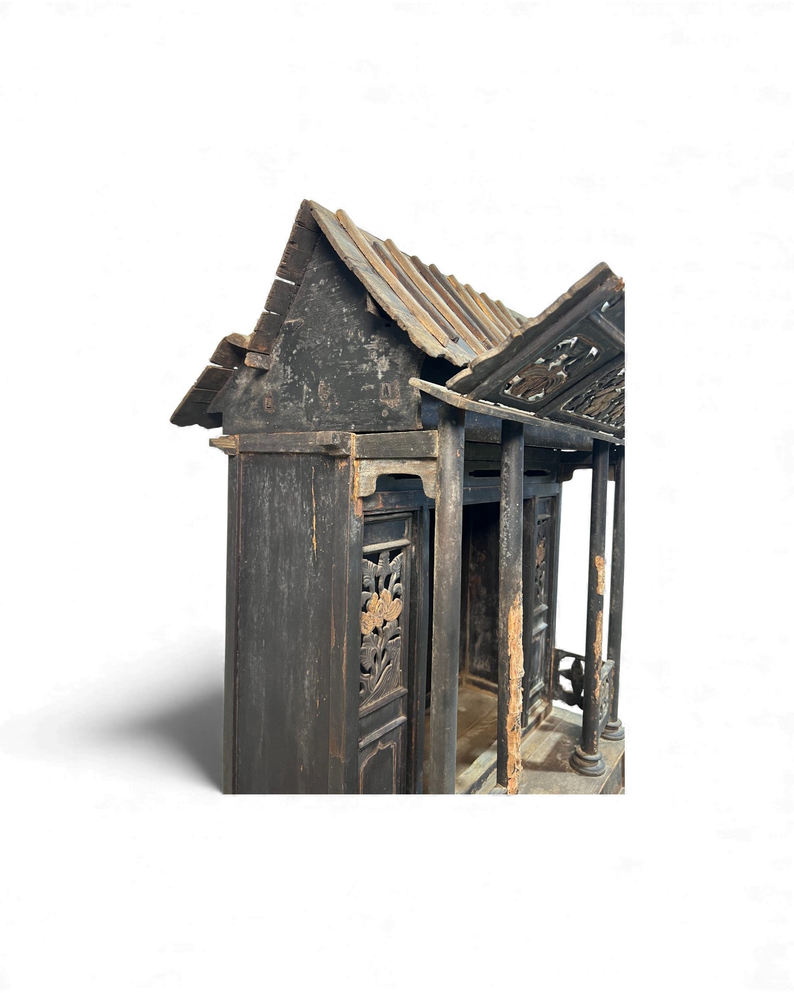 Shanxi Gilt Black - Lacquer Spirit House (Home Altar Shrine) - Surround Living - 17