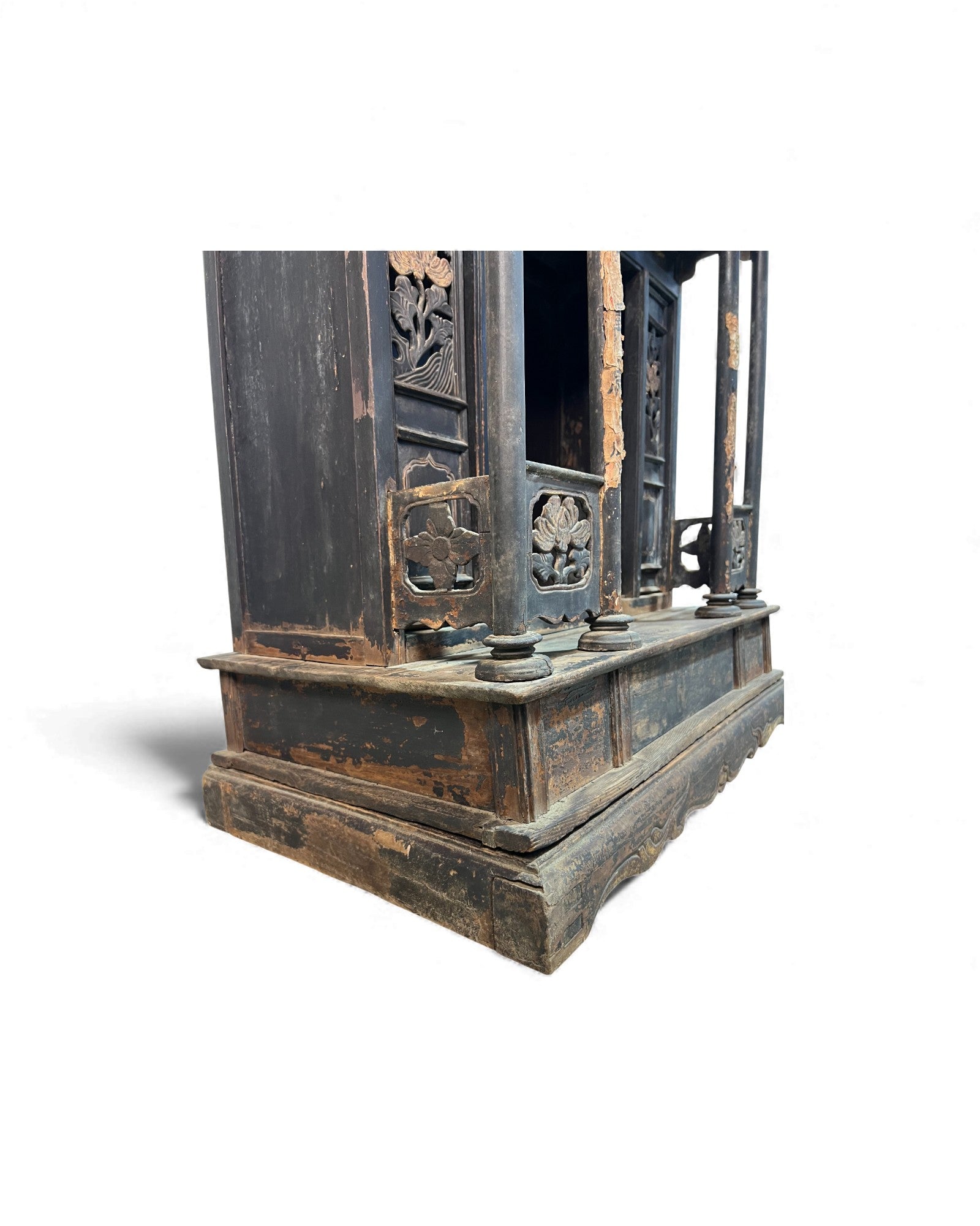 Shanxi Gilt Black - Lacquer Spirit House (Home Altar Shrine) - Surround Living - 29