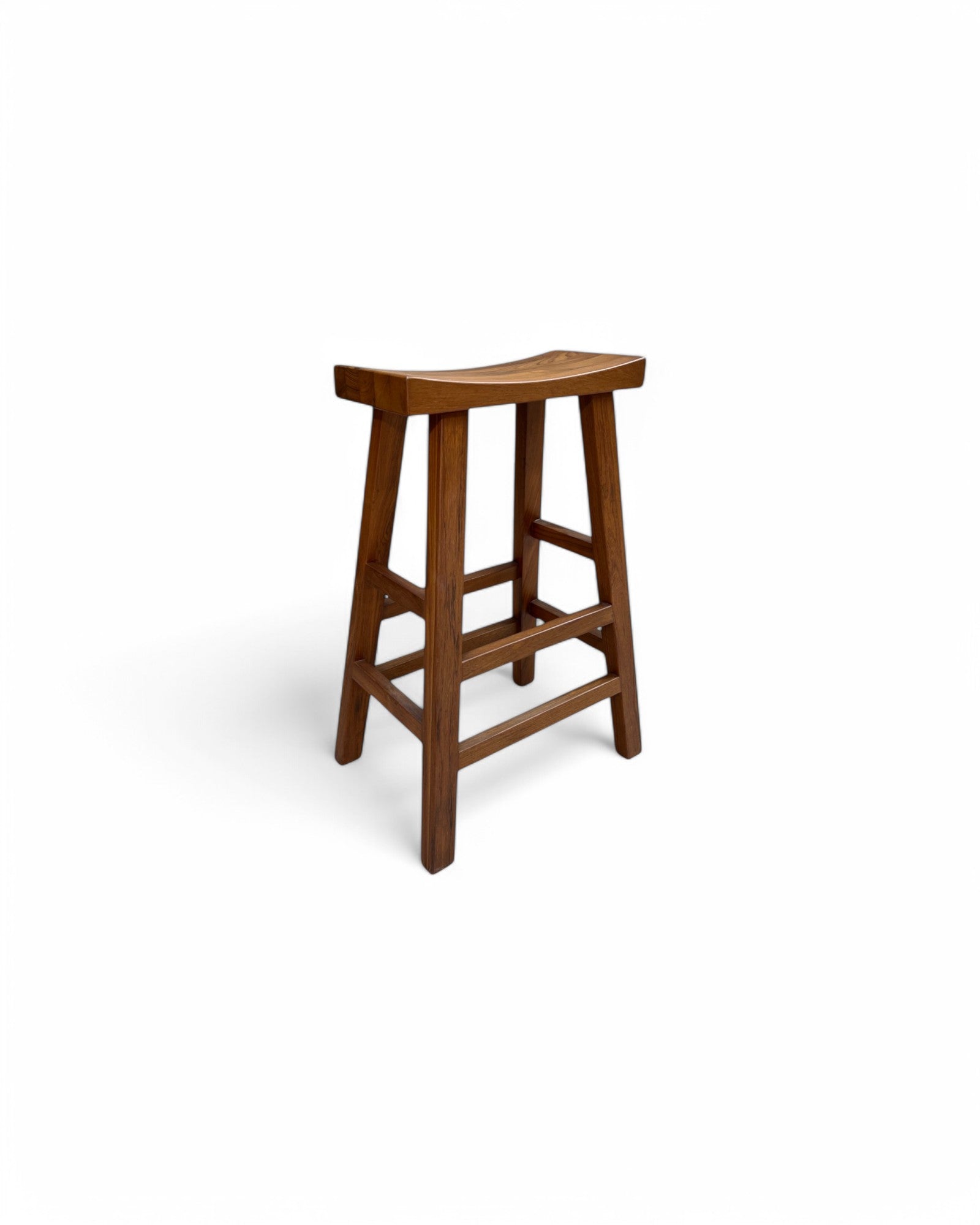 Teak T Bar Stool (Slim)