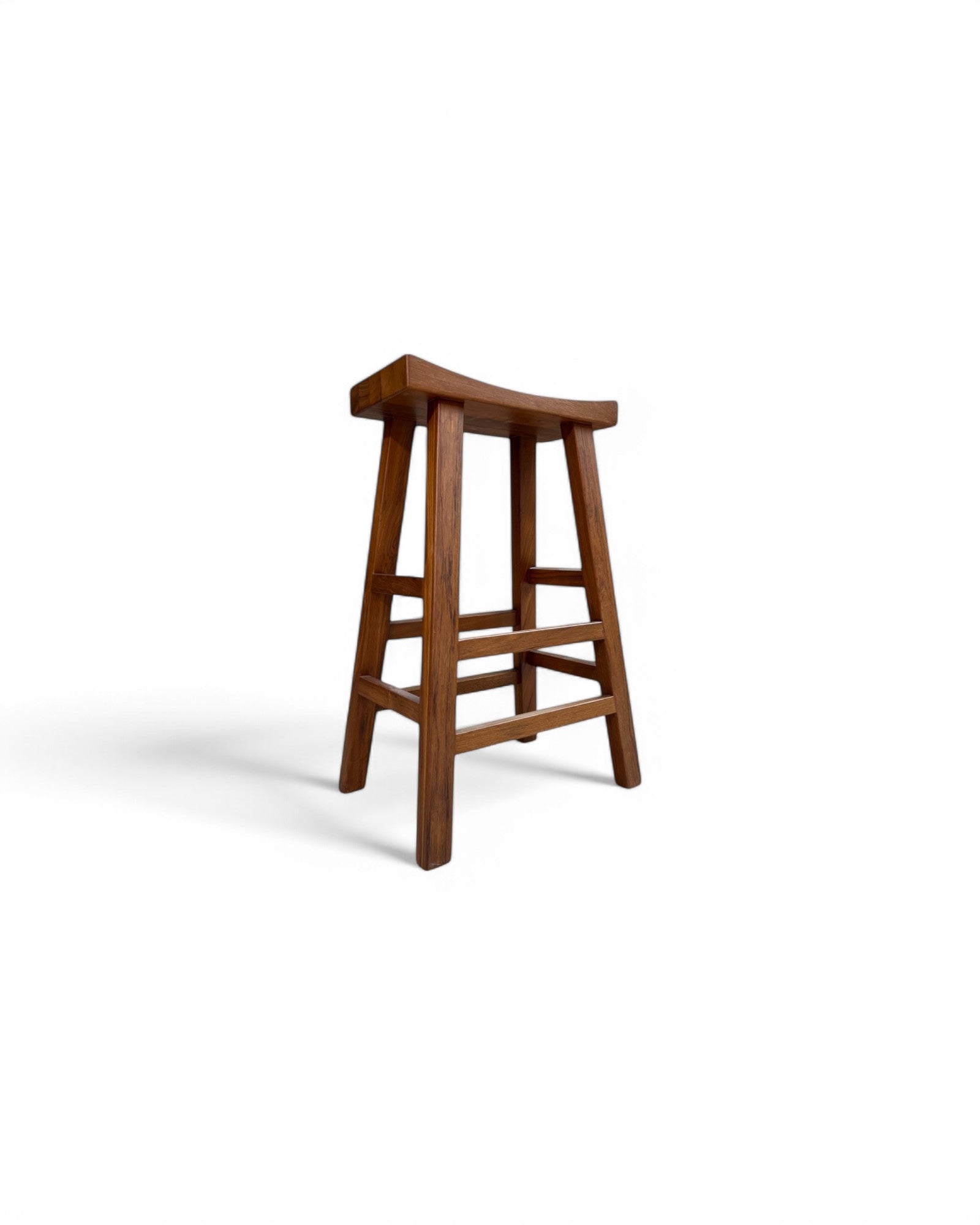 Teak T Bar Stool (Slim)