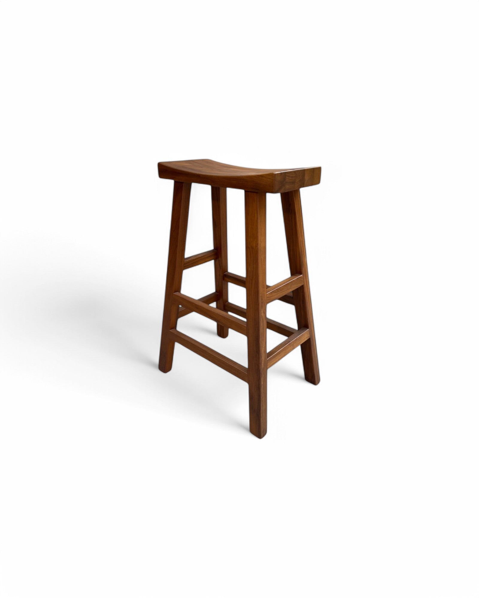 Teak T Bar Stool (Slim)