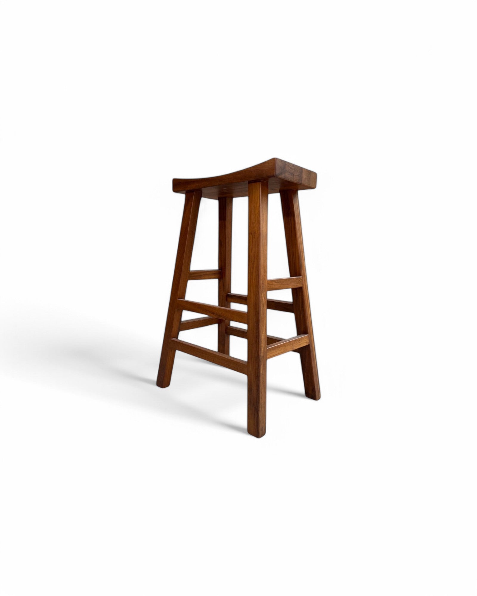 Teak T Bar Stool (Slim)