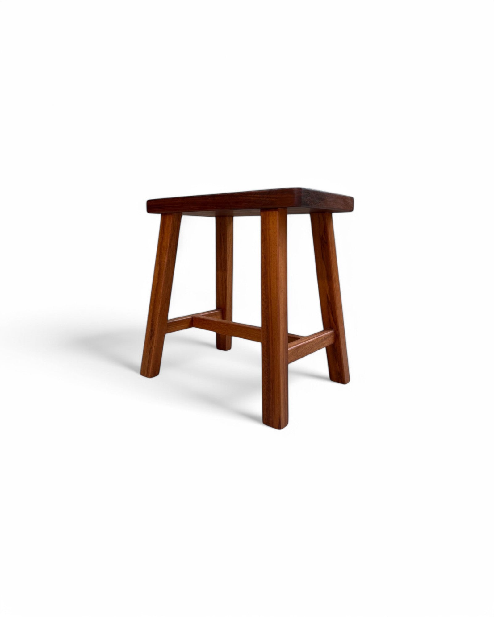 Makha Wood Carved Seat Low Stool
