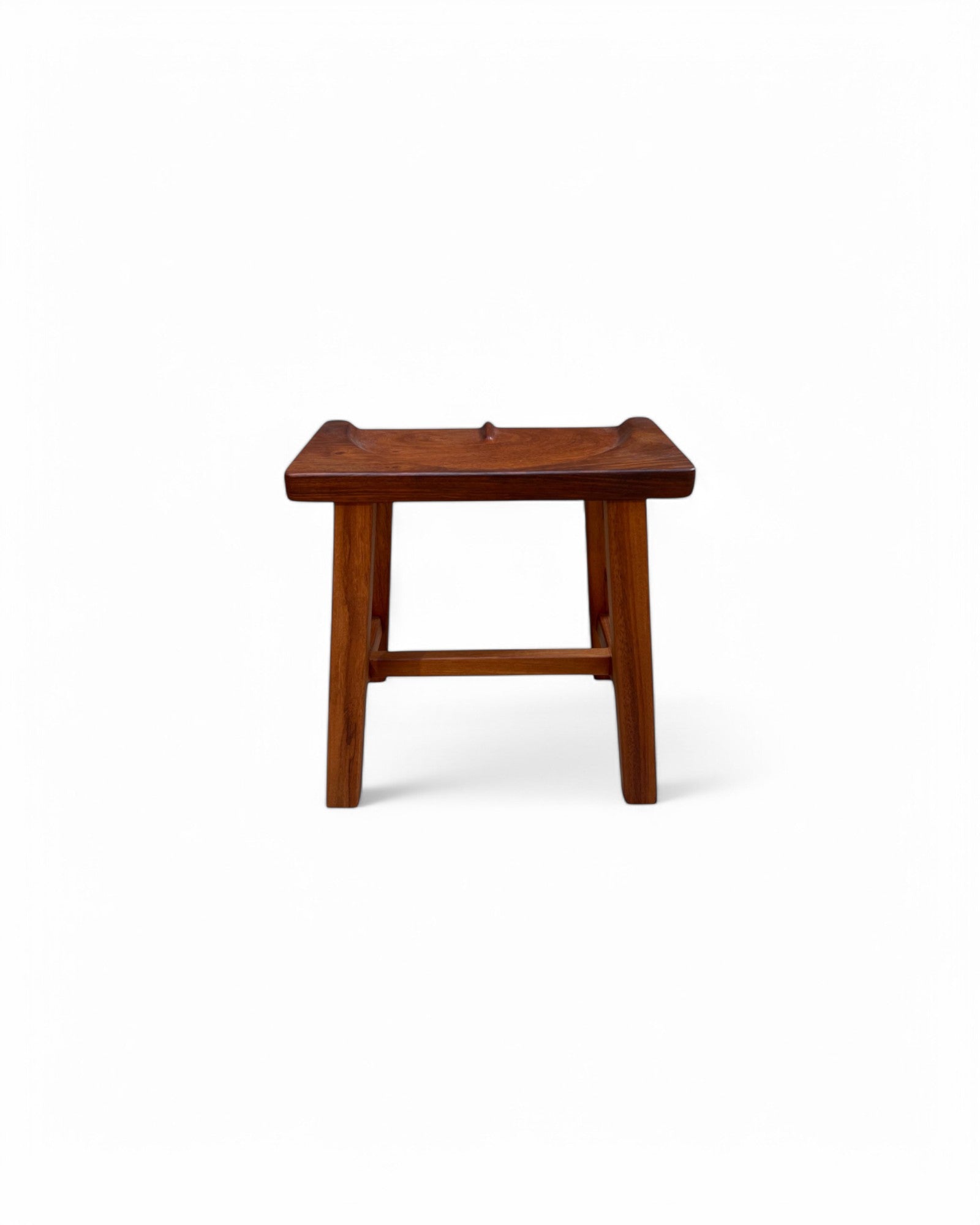 Makha Wood Carved Seat Low Stool