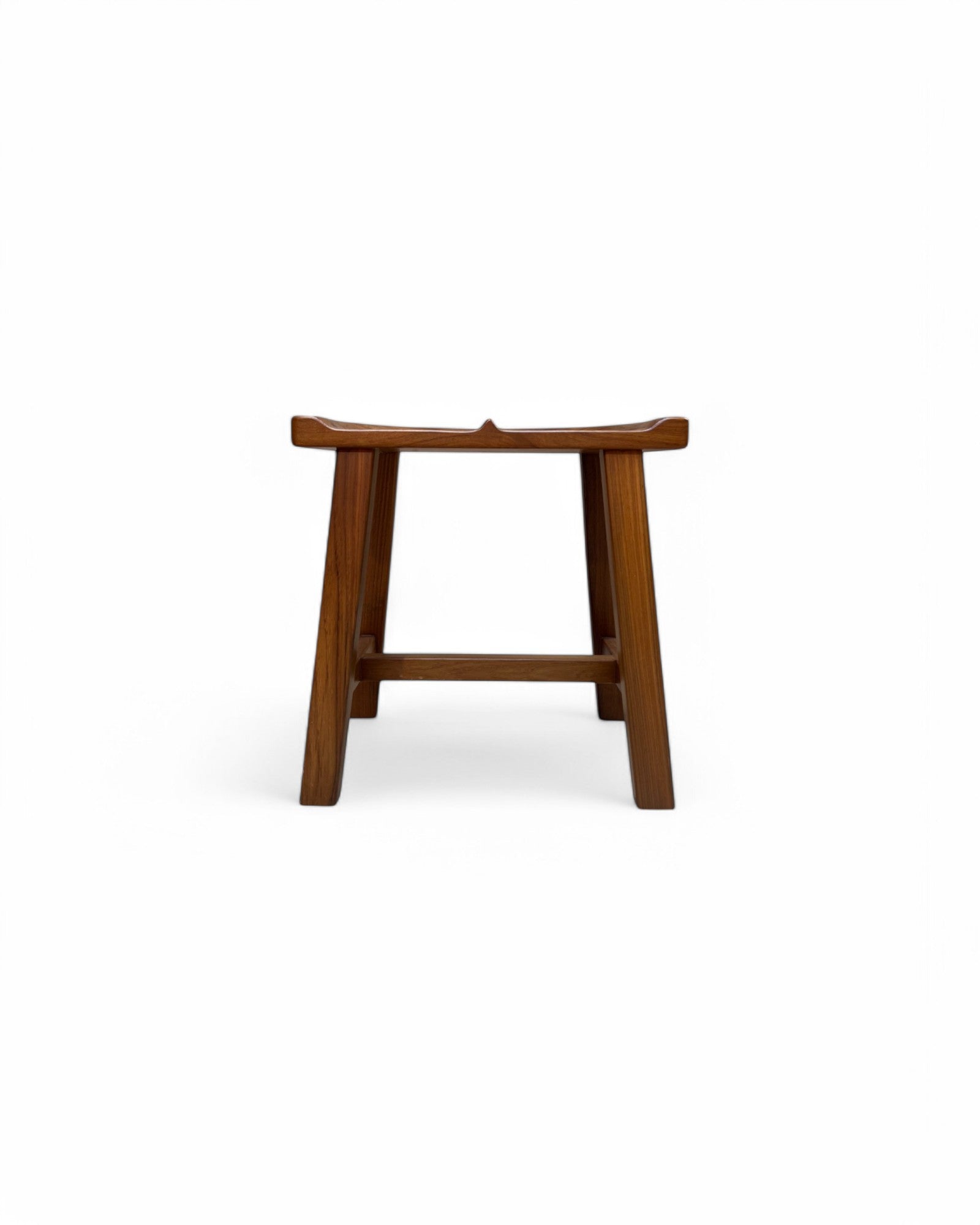 Makha Wood Carved Seat Low Stool