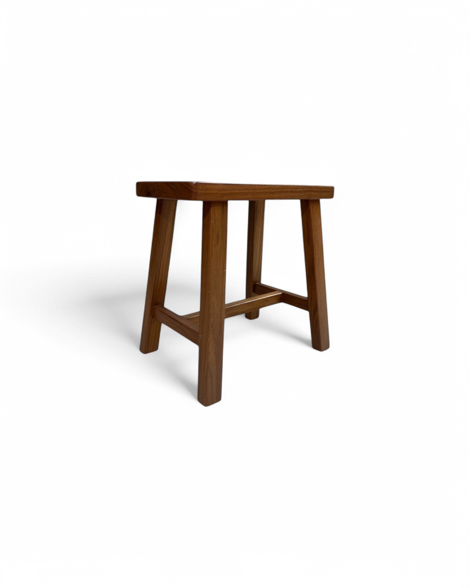 Makha Wood Carved Seat Low Stool