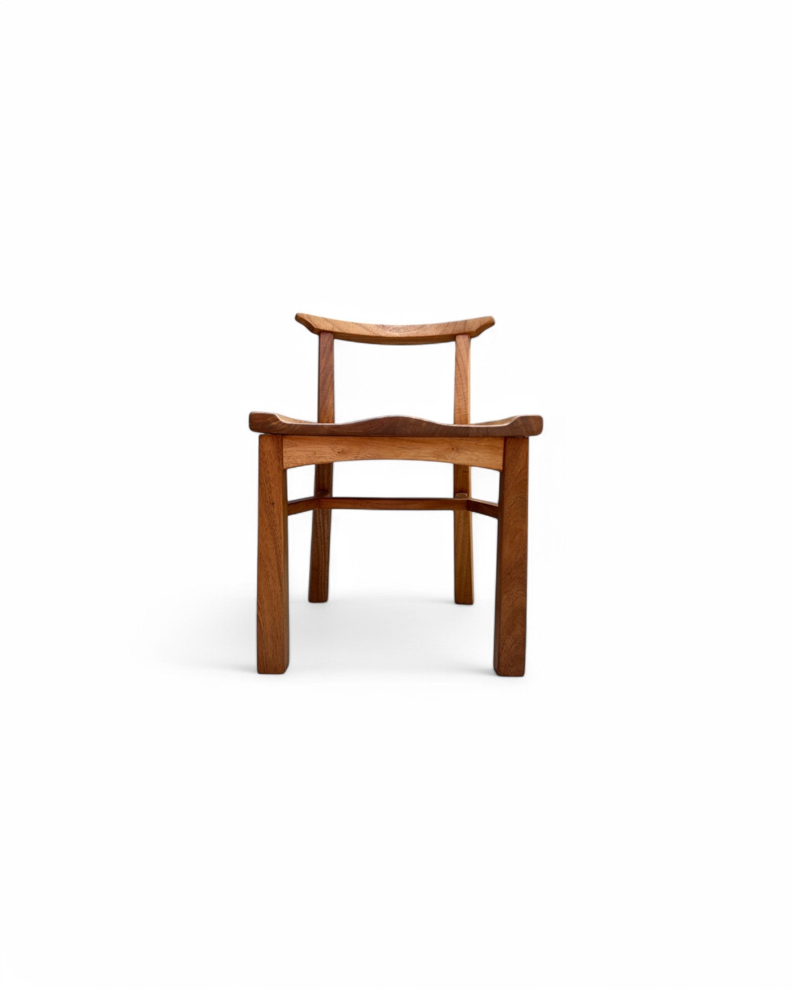 Sadao Neem Wood Traditional Curved Dining Chair