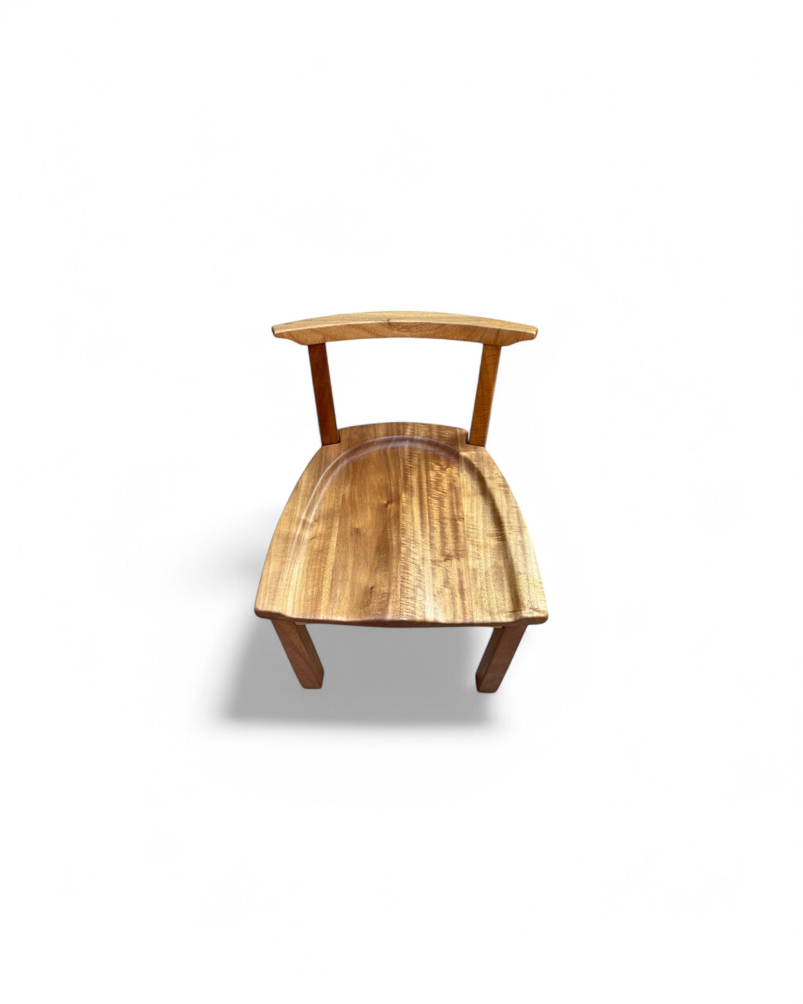 Sadao Neem Wood Traditional Curved Dining Chair