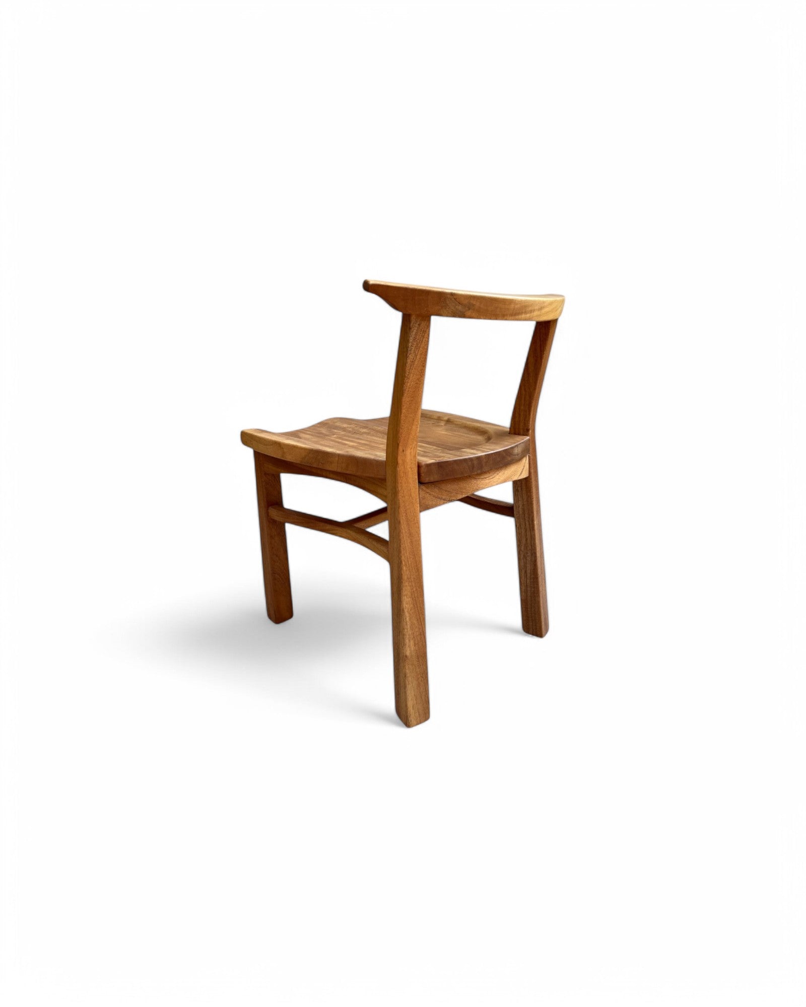 Sadao Neem Wood Traditional Curved Dining Chair
