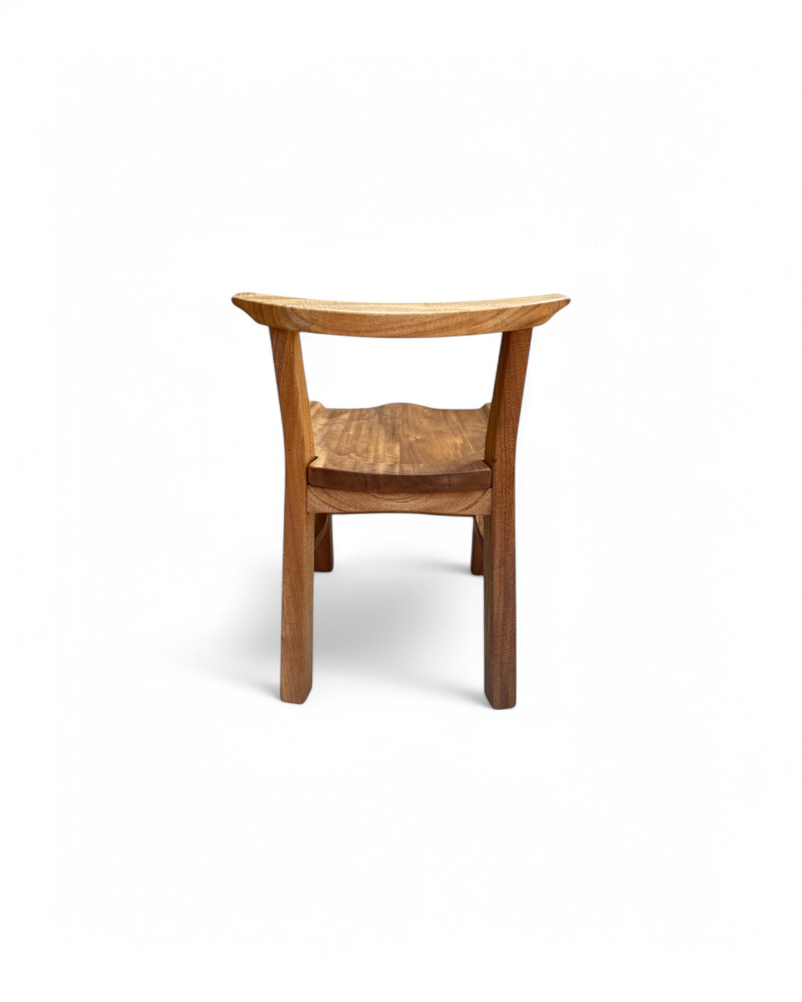 Sadao Neem Wood Traditional Curved Dining Chair