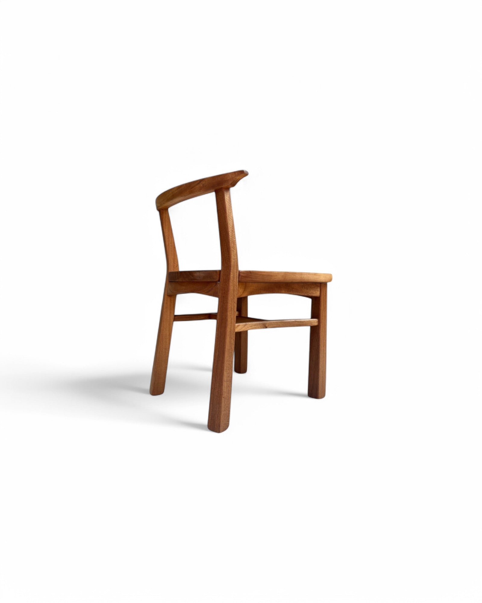 Sadao Neem Wood Traditional Curved Dining Chair