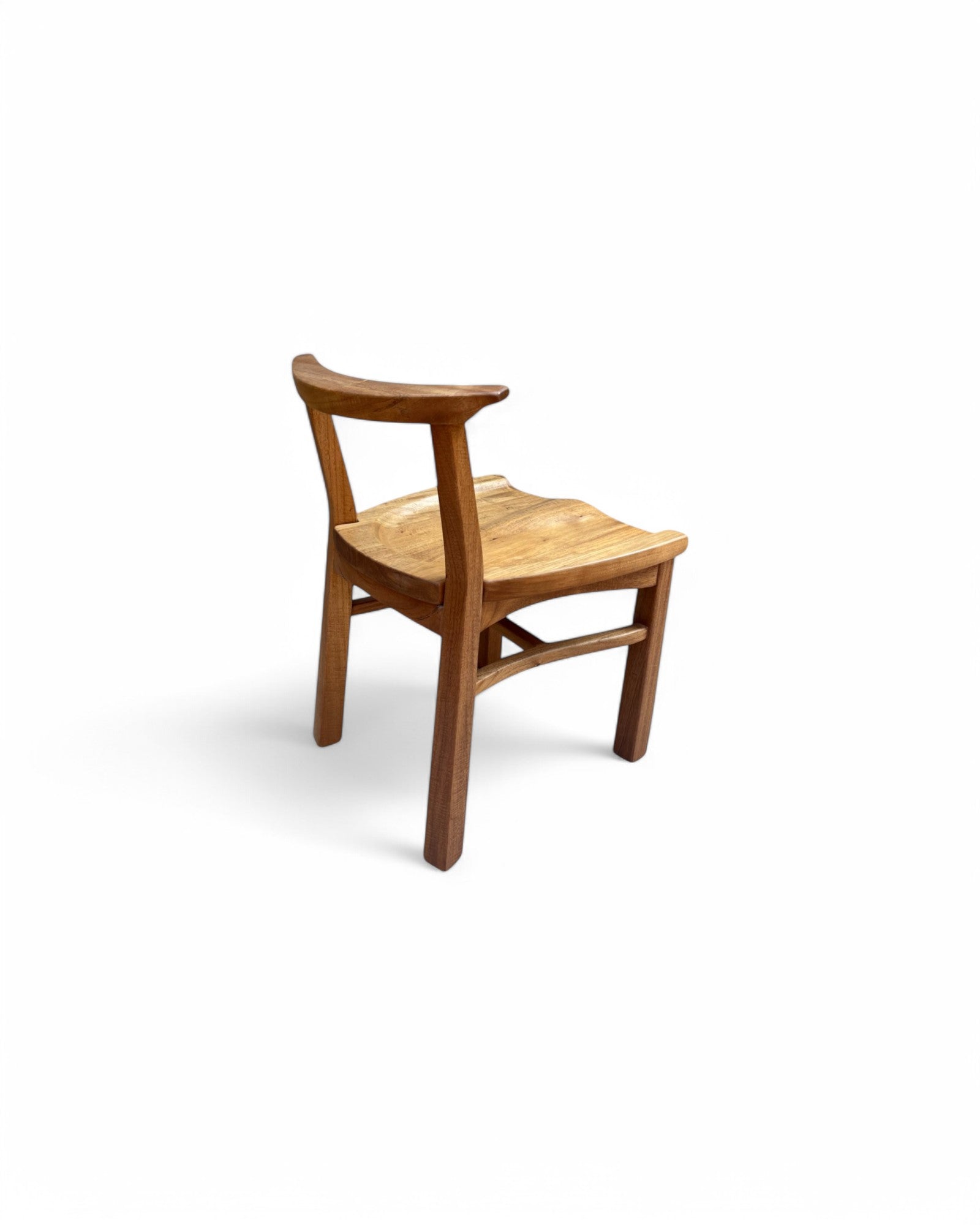 Sadao Neem Wood Traditional Curved Dining Chair