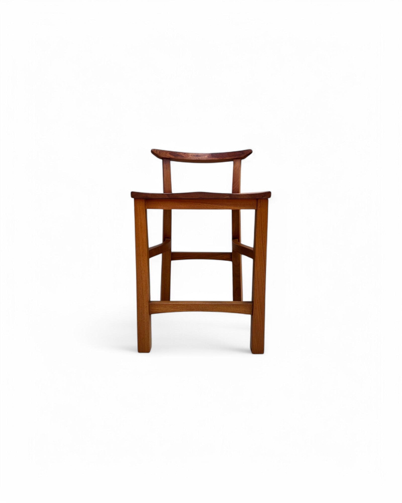 Rosewood Traditional Curved Bar Stool