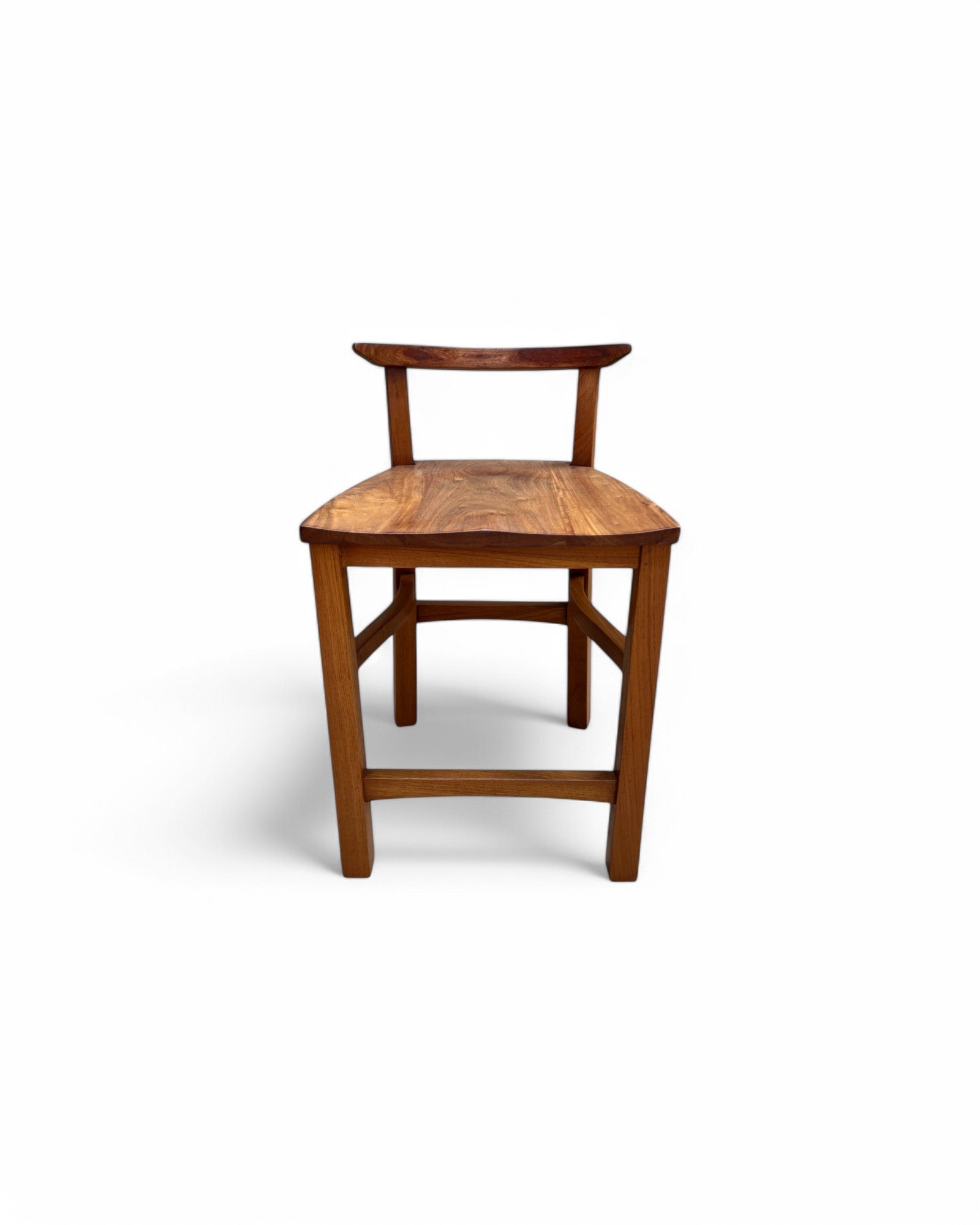 Rosewood Traditional Curved Bar Stool