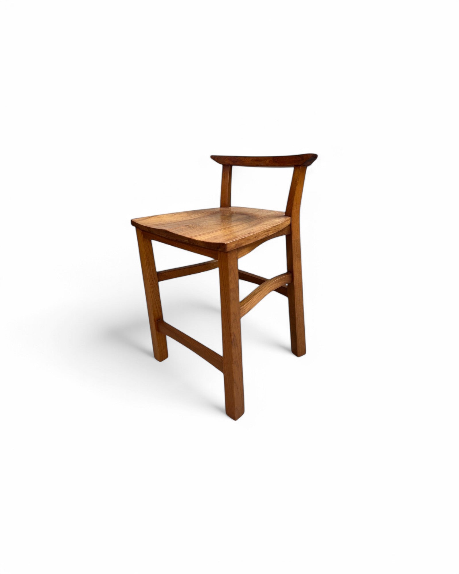 Rosewood Traditional Curved Bar Stool