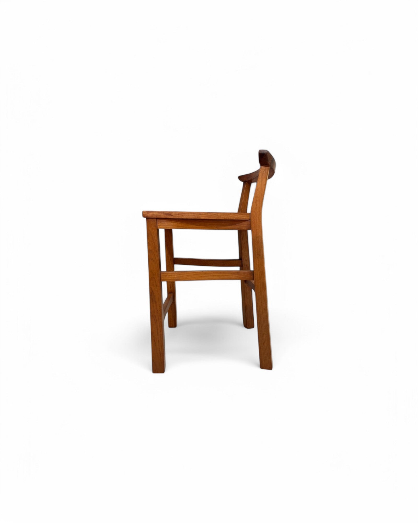 Rosewood Traditional Curved Bar Stool