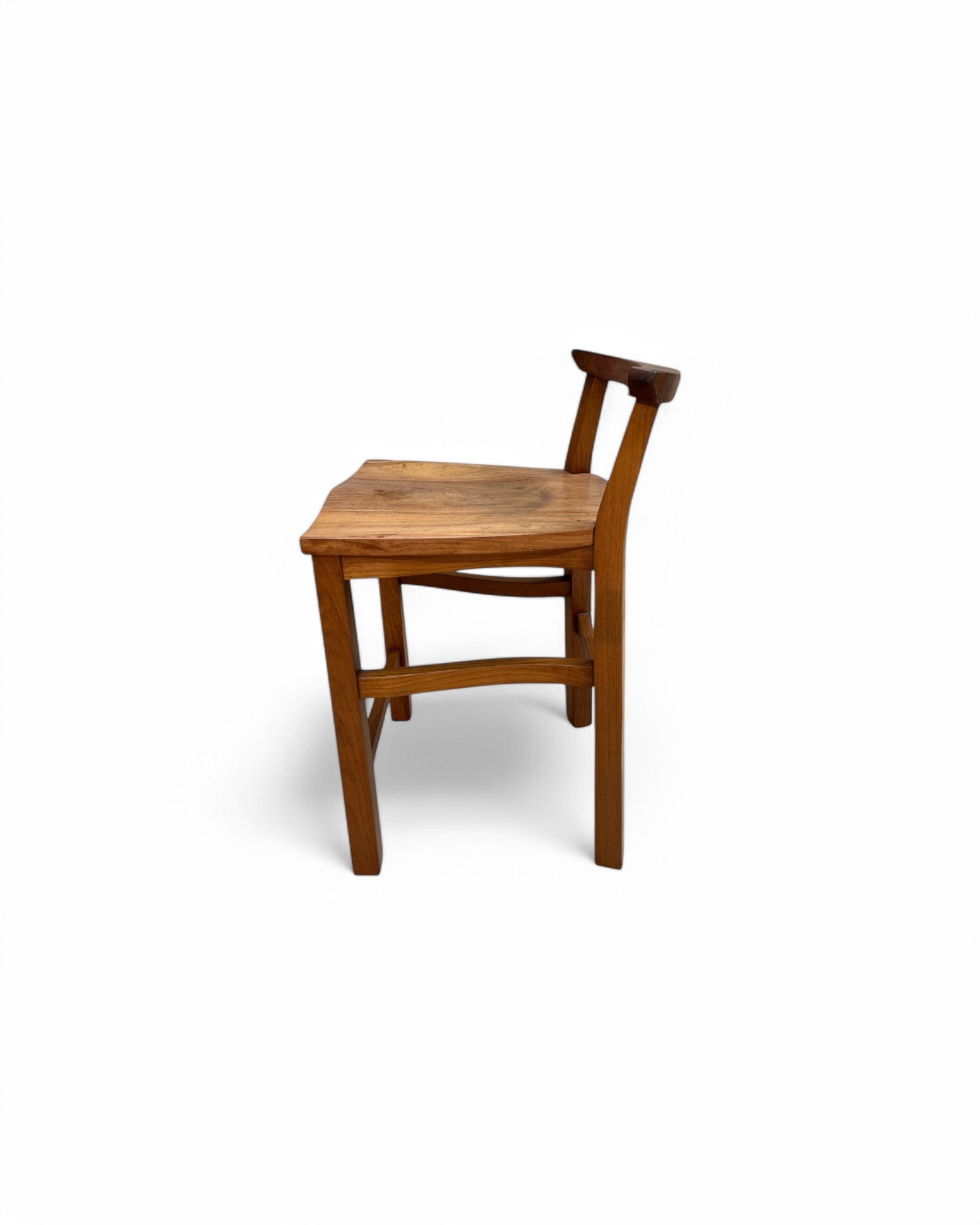 Rosewood Traditional Curved Bar Stool