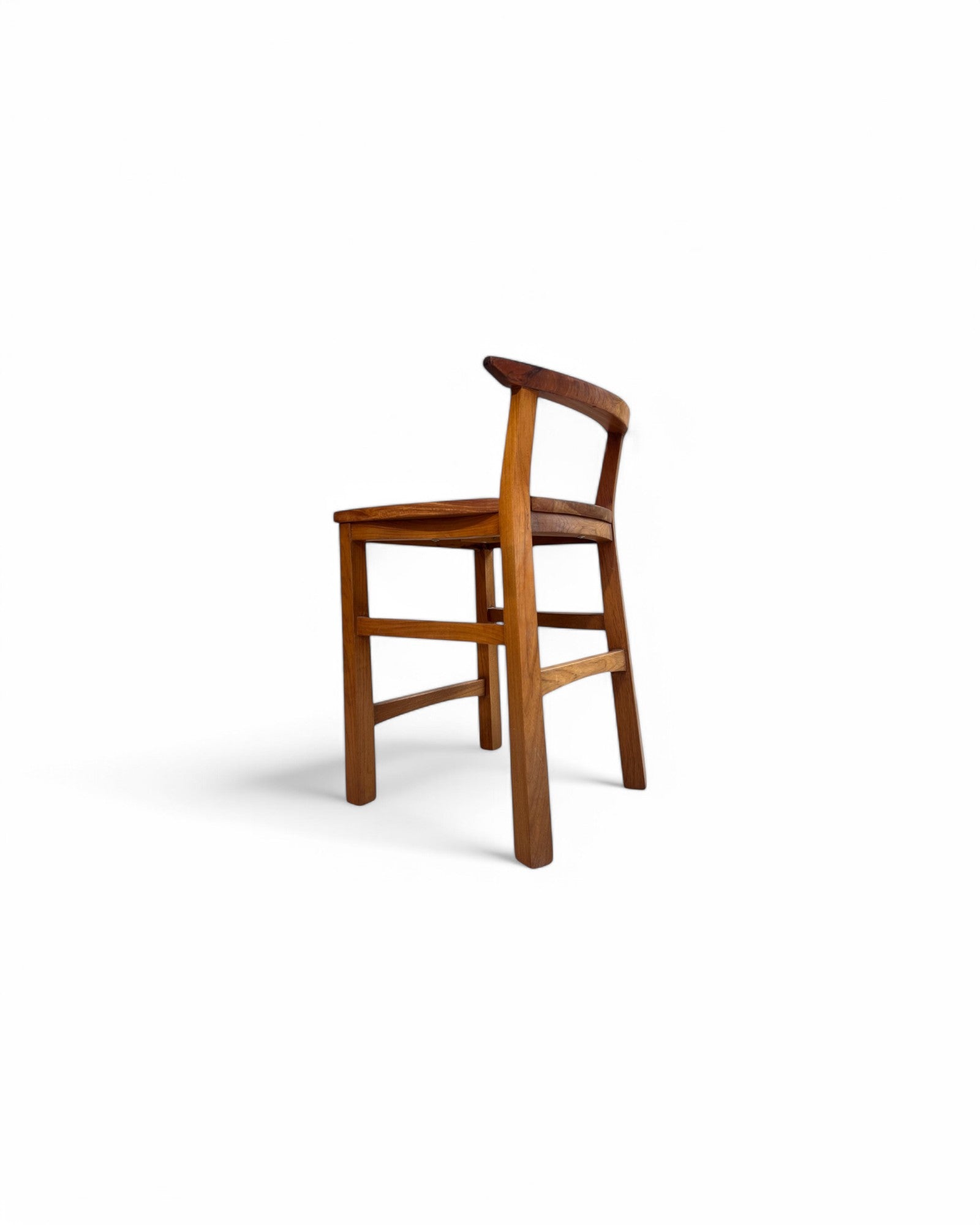 Rosewood Traditional Curved Bar Stool