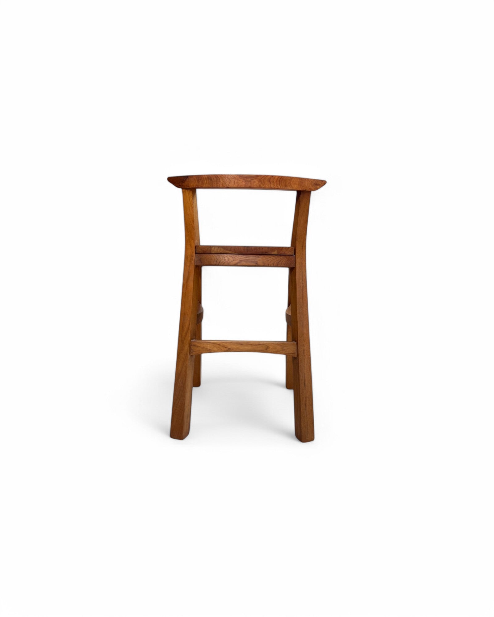 Rosewood Traditional Curved Bar Stool
